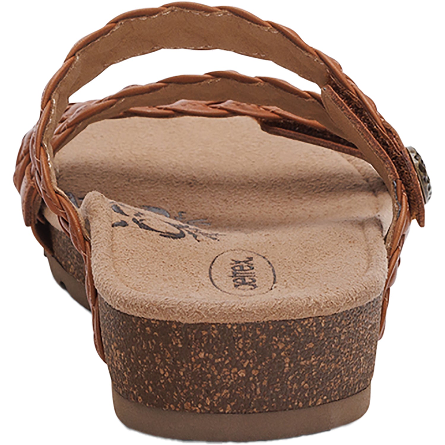 Womens Aetrex Women's Aetrex Josie Ginger Braided Leather Ginger