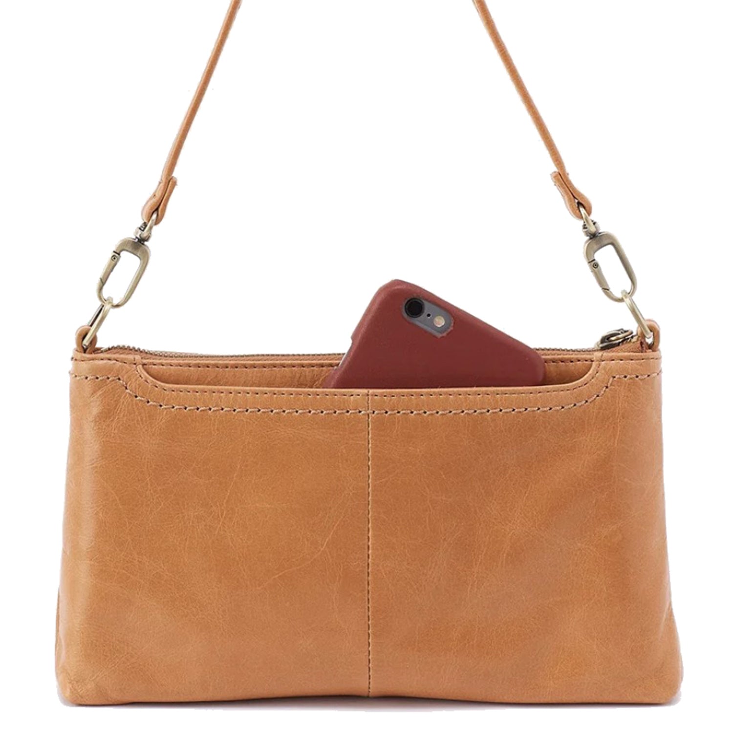 Womens Hobo Hobo International Darcy Crossbody Polished Natural Polished Natural