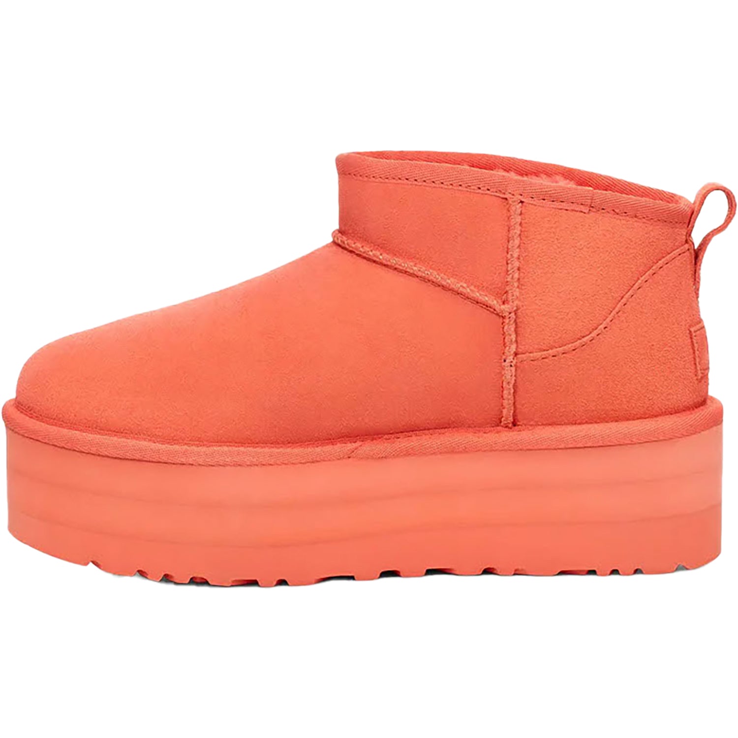 Womens Ugg Women's UGG Classic Mini Platform Vibrant Coral Suede Vibrant Coral Suede