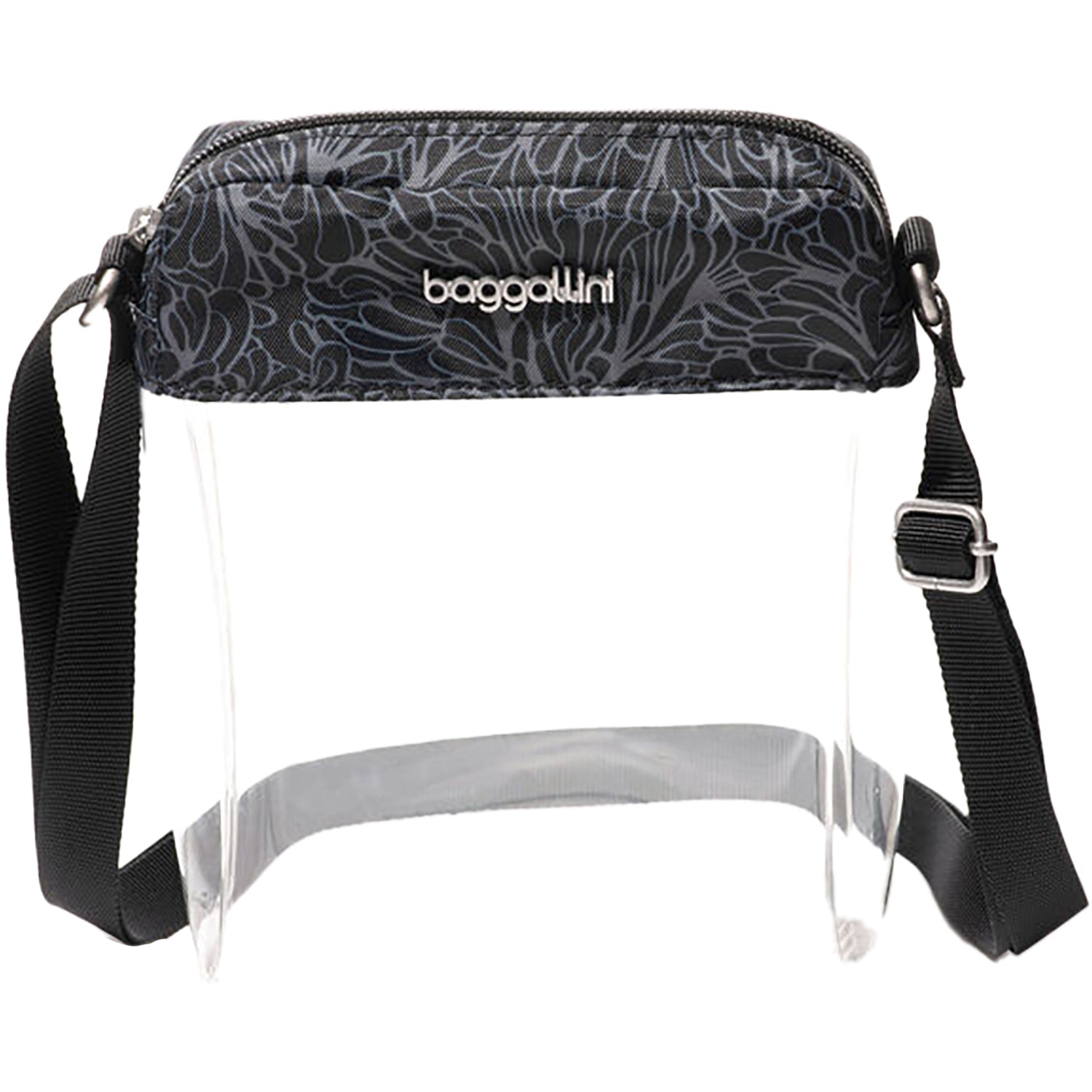 Baggallini Baggallini Clear Stadium Explorer Crossbody Midnight Blossom Midnight Blossom
