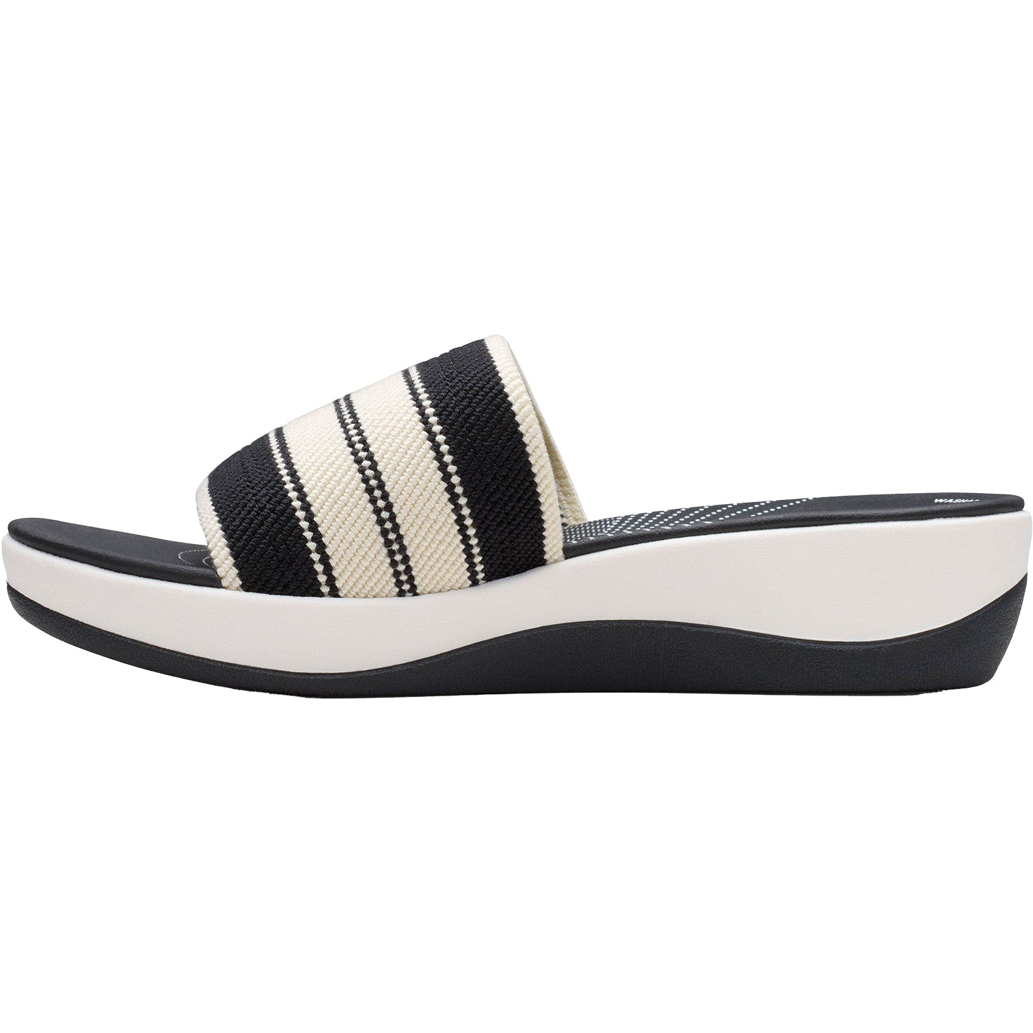 Womens Clarks Women's Clarks Cloudsteppers Arla Hollis Black Combi Knit Synthetic Black Combi Knit Synthetic
