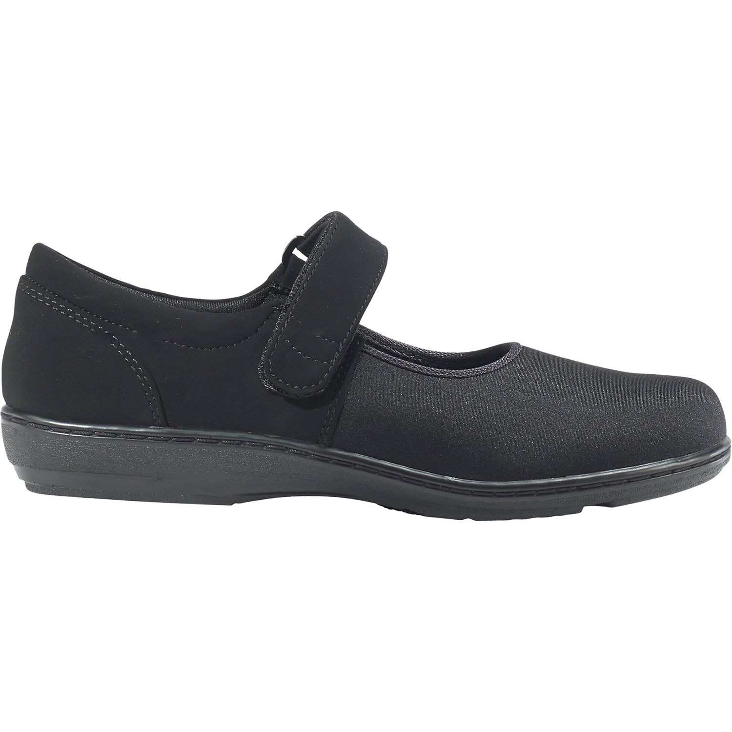 Womens Aetrex Women's Aetrex Helen Black Stretch Fabric Black Stretch Fabric