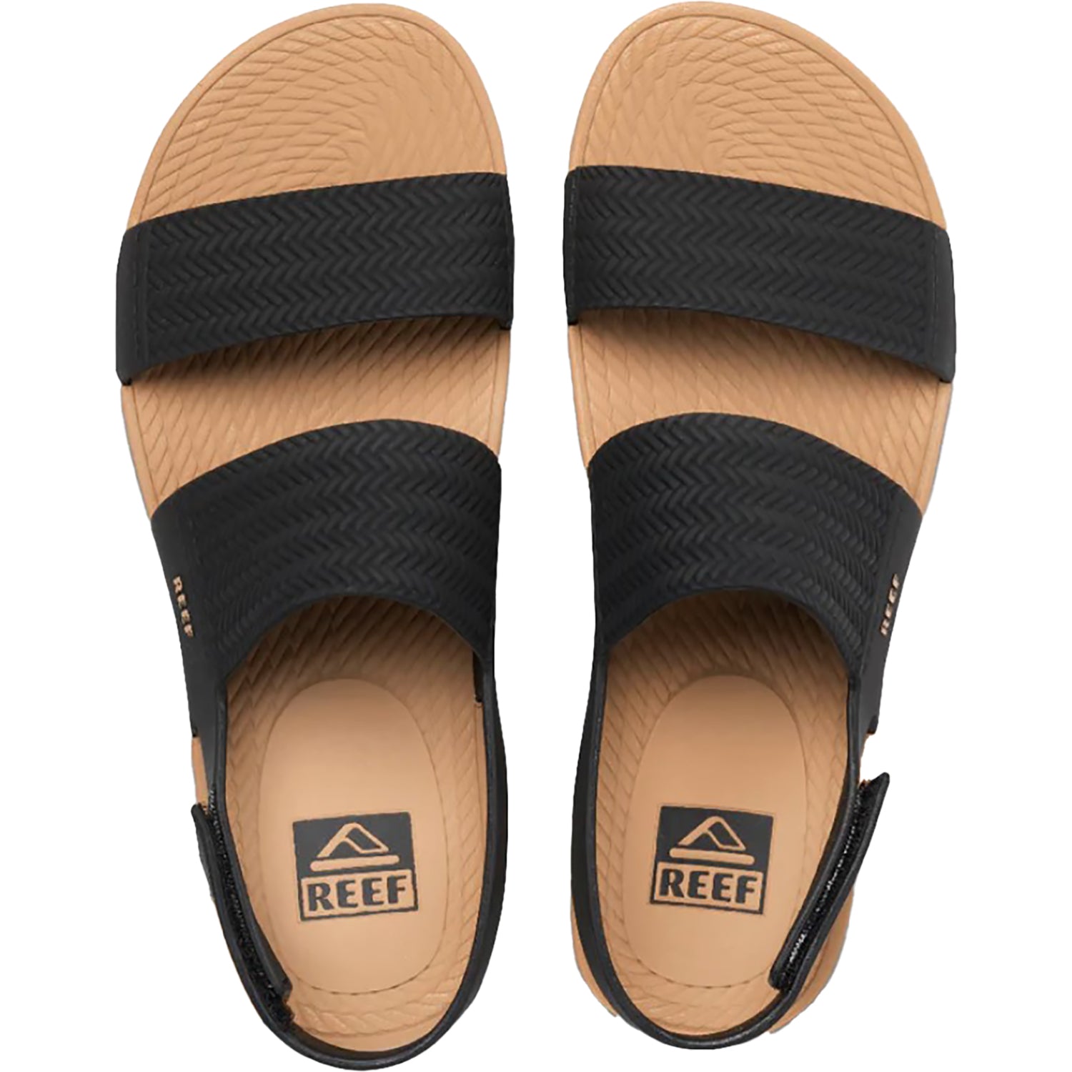 Womens Reef Women's Reef Water Vista Black/Tan Synthetic Black/Tan Synthetic