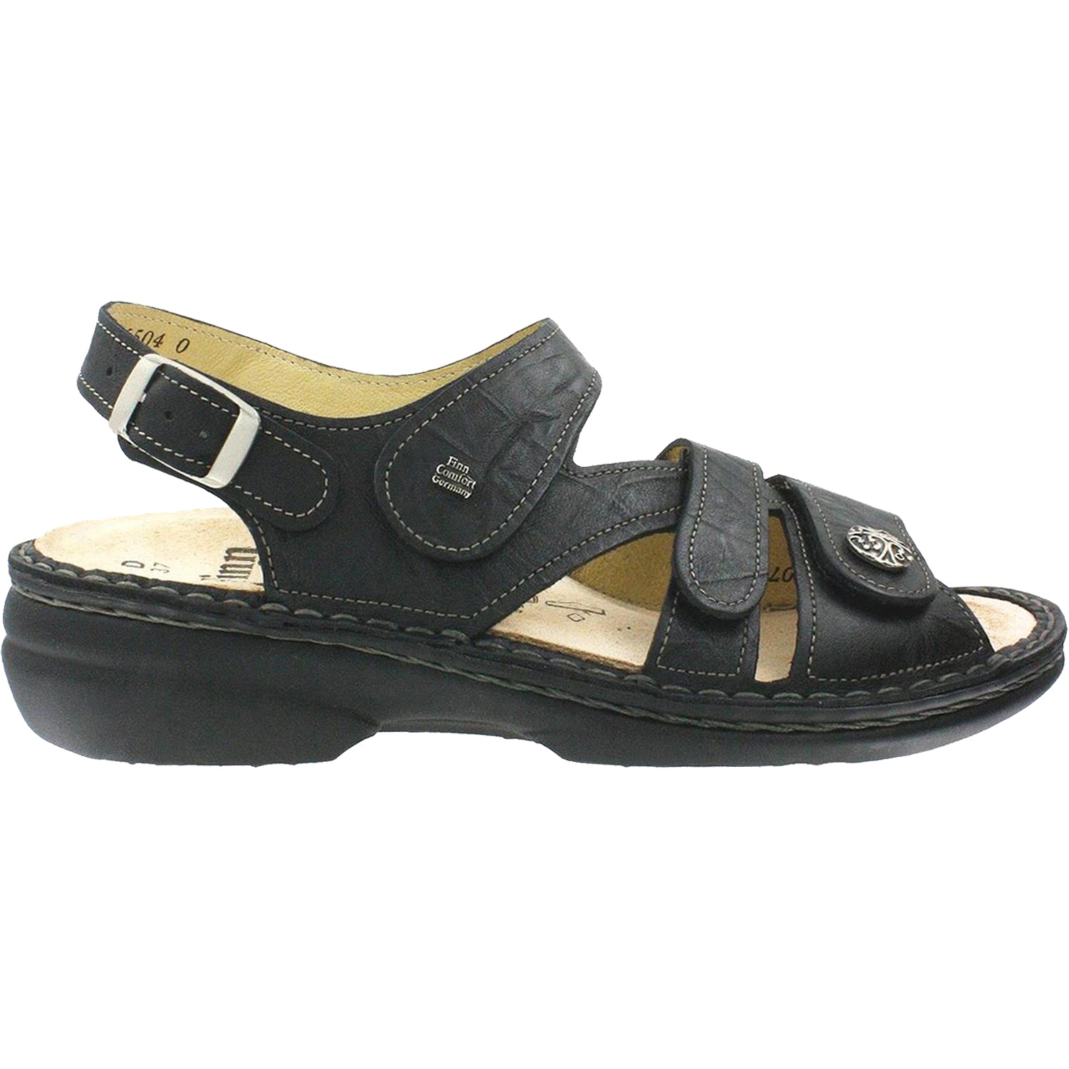 Womens Finn comfort Women's Finn Comfort Gomera Soft Black Leather Black Leather