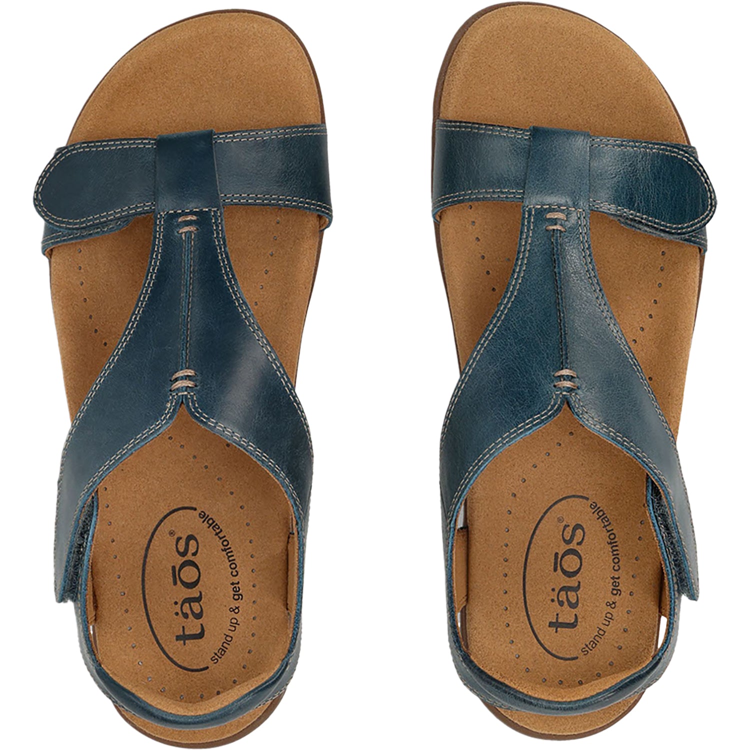 Womens Taos Women's Taos The Show Petrol Blue Leather Petrol Blue Leather