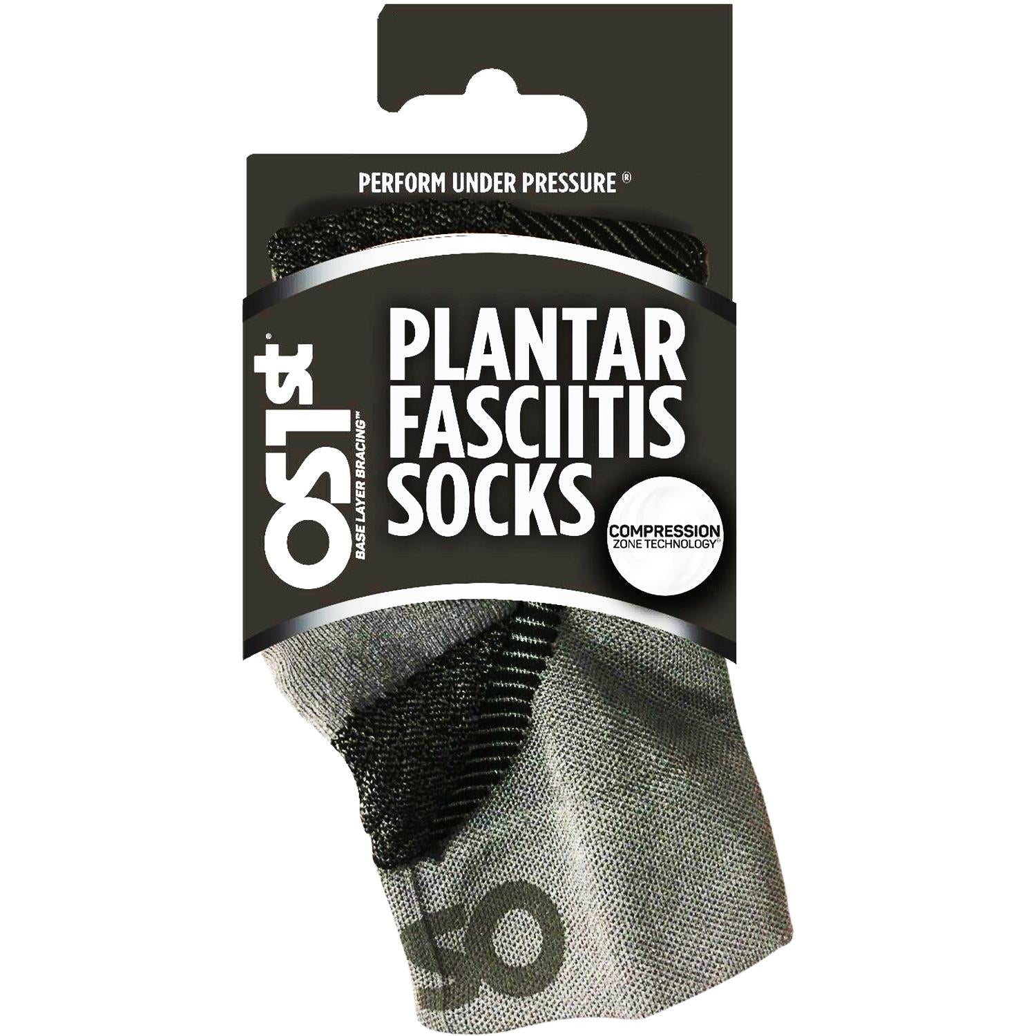 Unisex Os1st Unisex OS1st FS4 Quarter Plantar Fasciitis Socks Pair Black Black