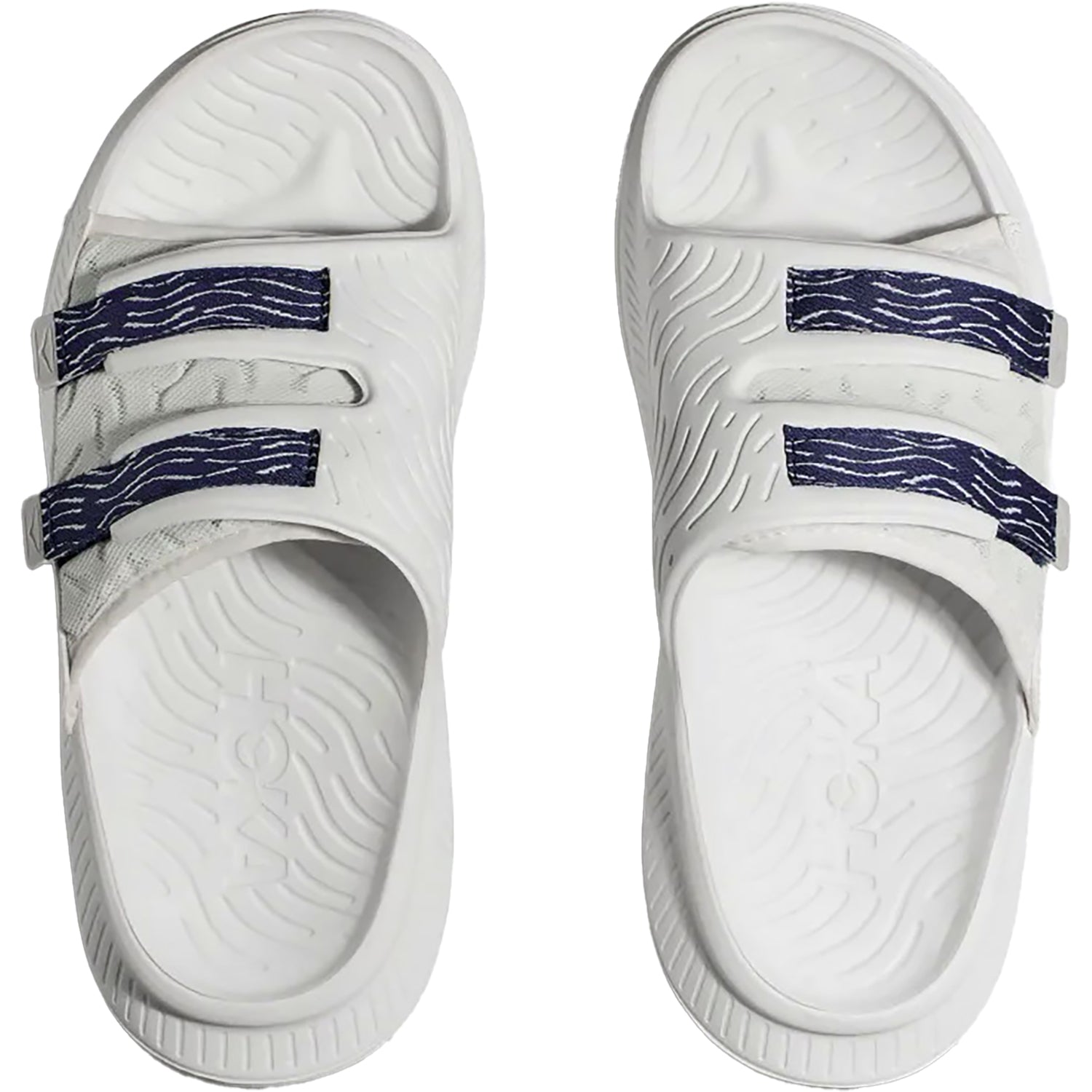 Unisex Hoka one one Unisex Hoka Ora Luxe White/Bellwether Blue White/Bellwether Blue Ariaprene