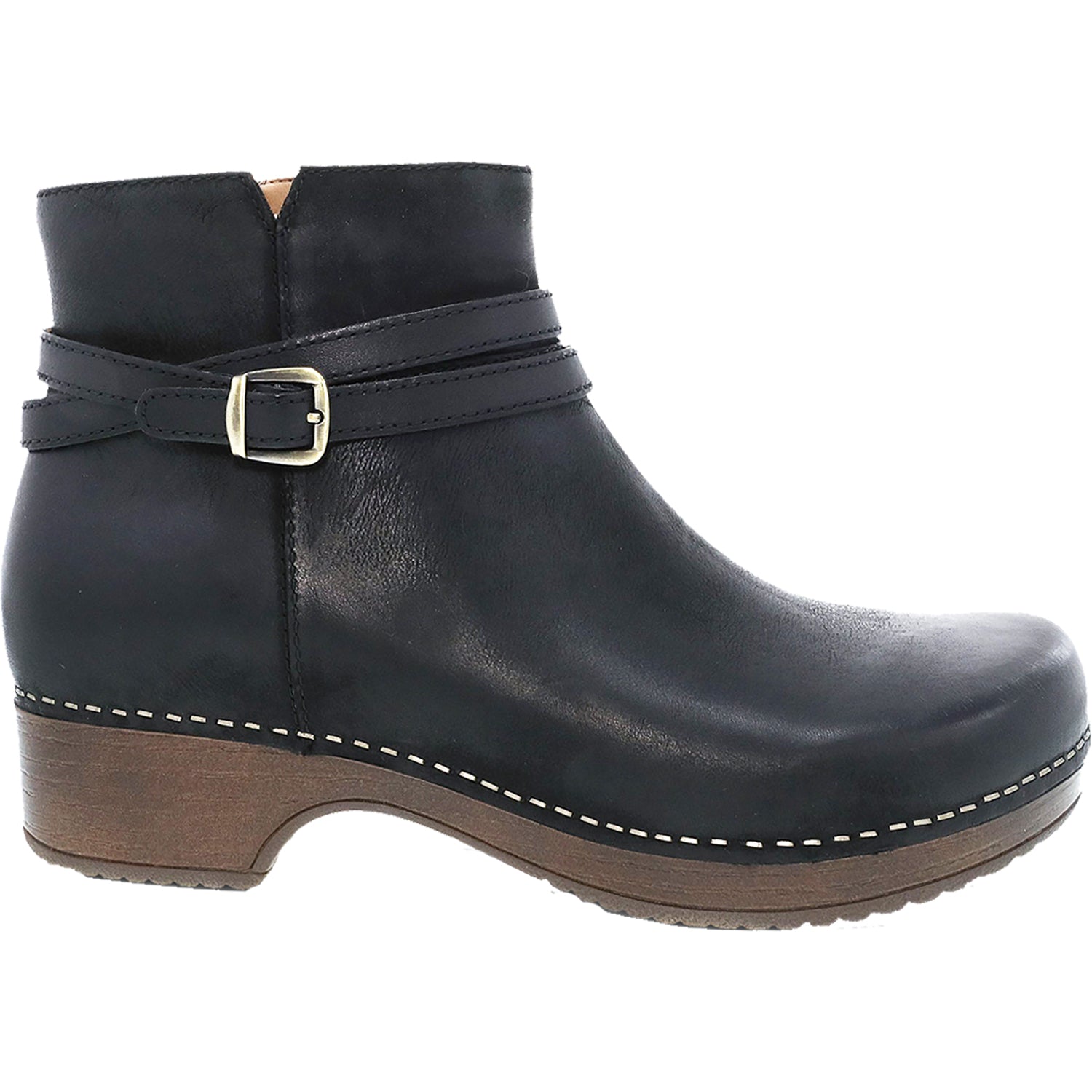 Womens Dansko Women's Dansko Brook Black Burnished Nubuck Black Burnished Nubuck