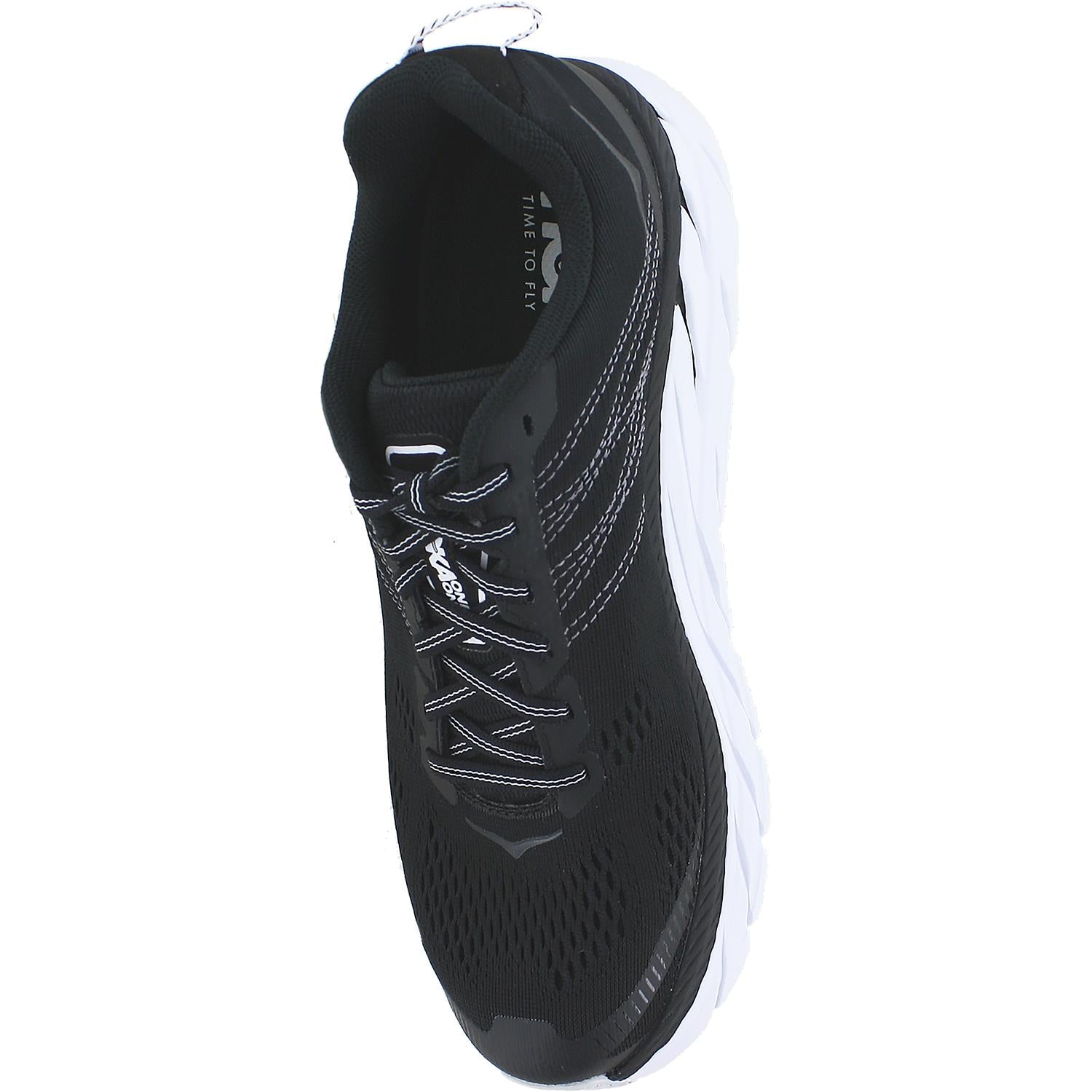 Womens Hoka one one Women's Hoka One One Clifton 6 Black/White Mesh Black/White Mesh