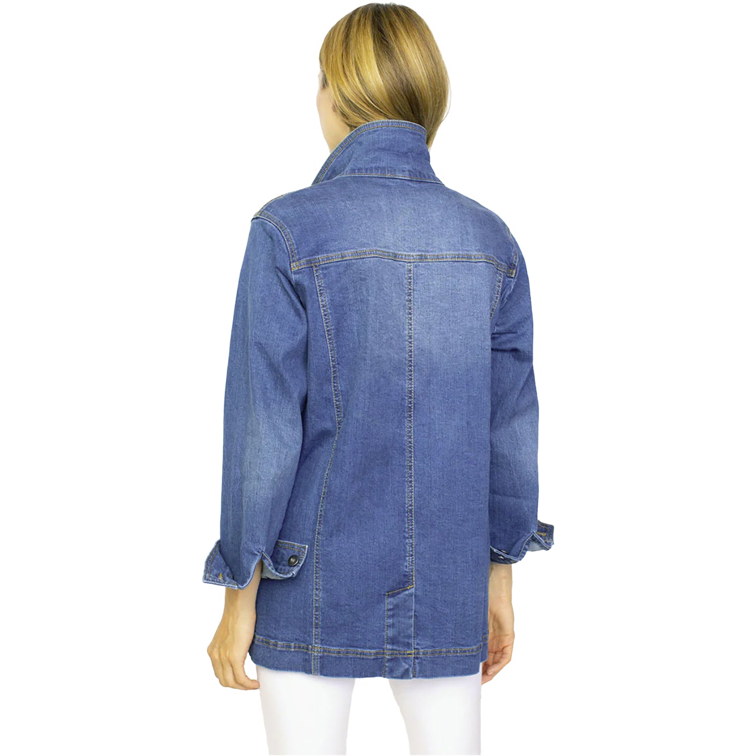 Womens Habitat Women's Habitat Stretch Denim Boyfriend Jacket Denim Denim