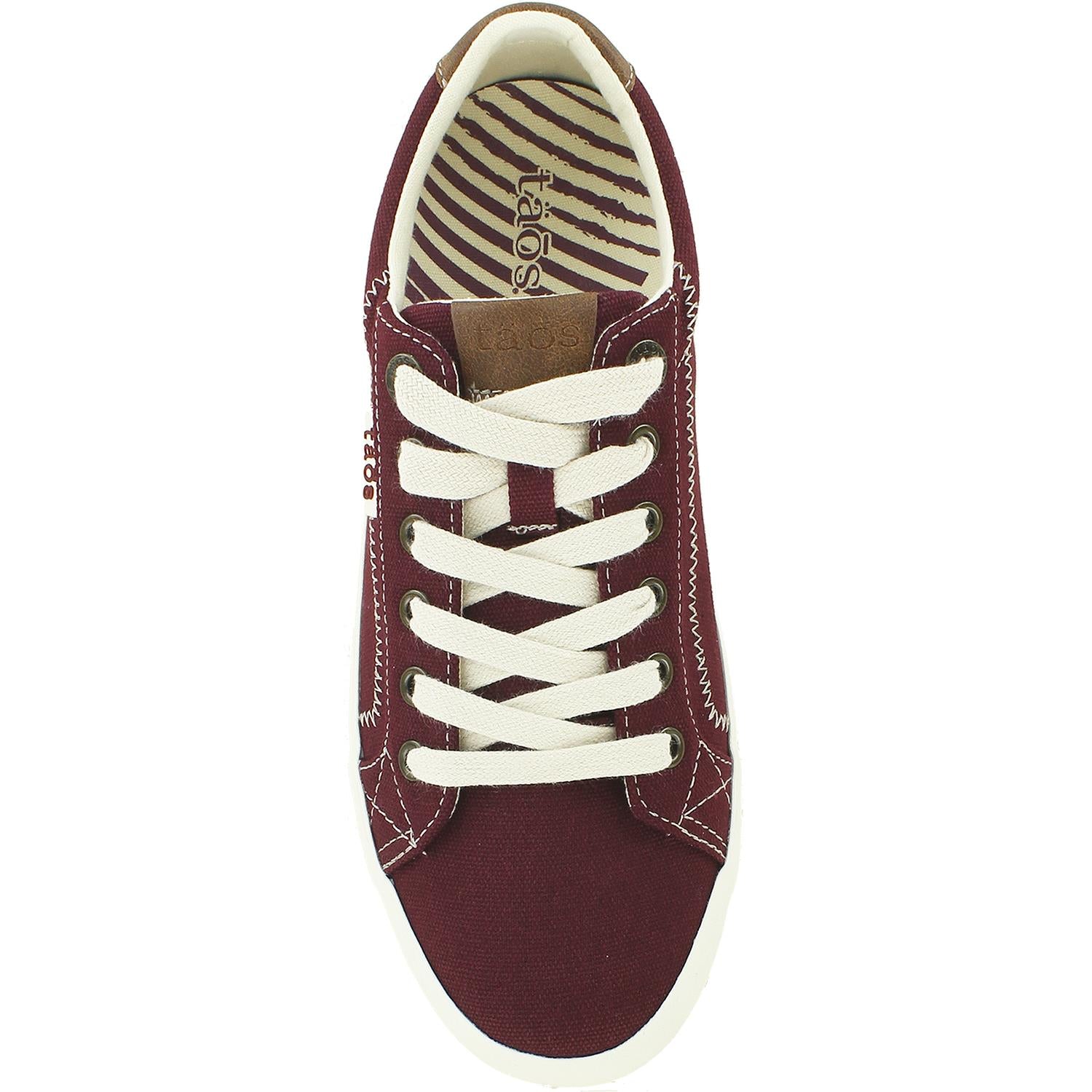 Womens Taos Women's Taos Star Burst Burgundy Canvas Burgundy Canvas