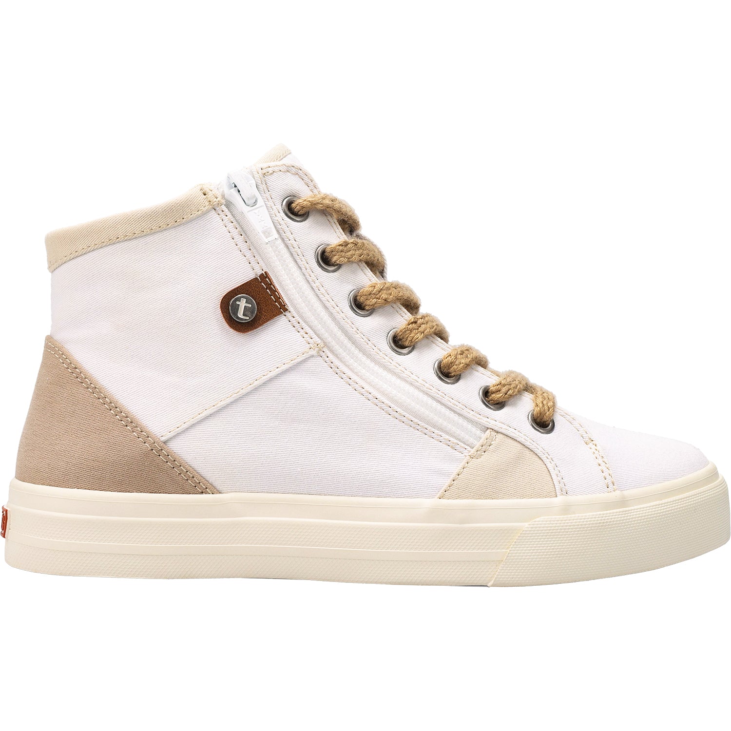 Womens Taos Women's Taos Top Soul White/Ecru Distressed Canvas White/Ecru Distressed Canvas