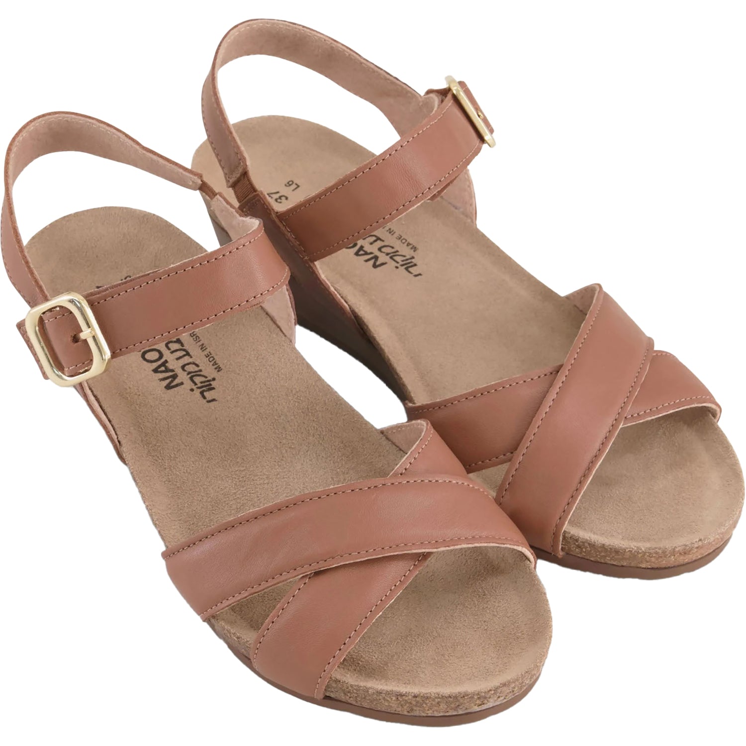 Womens Naot Women's Naot Throne Caramel Leather Caramel Leather