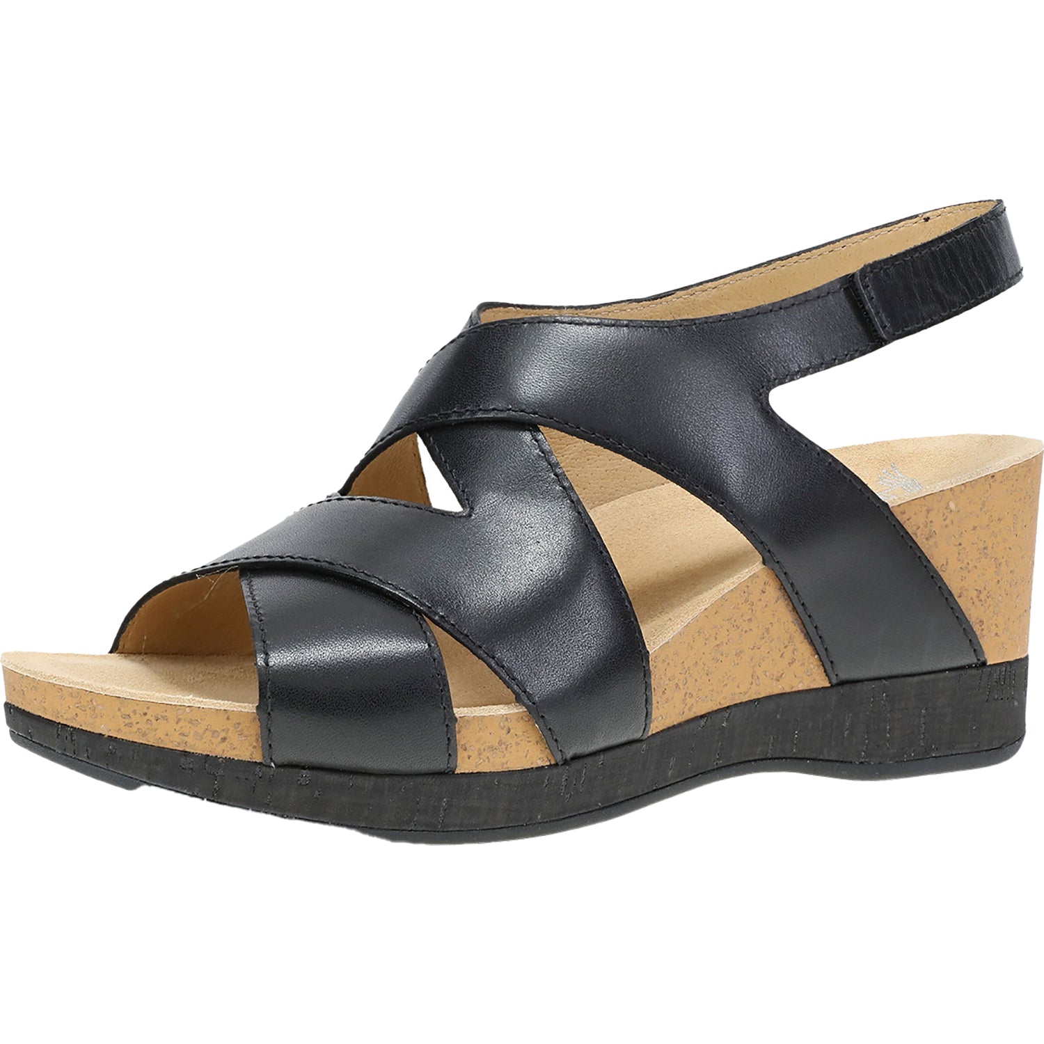 Womens Dansko Women's Dansko Shyla Black Burnished Nappa Leather Black Burnished Nappa Leather