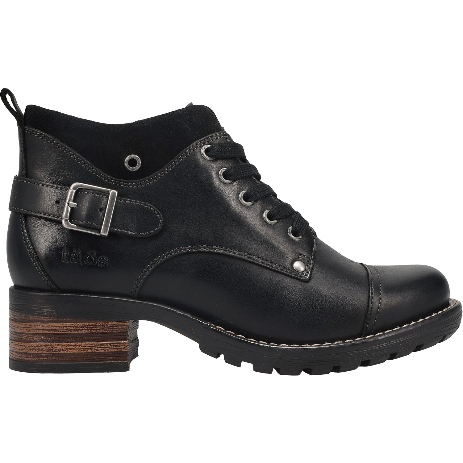 Womens Taos Women's Taos Mini Crave Black Leather Black Leather