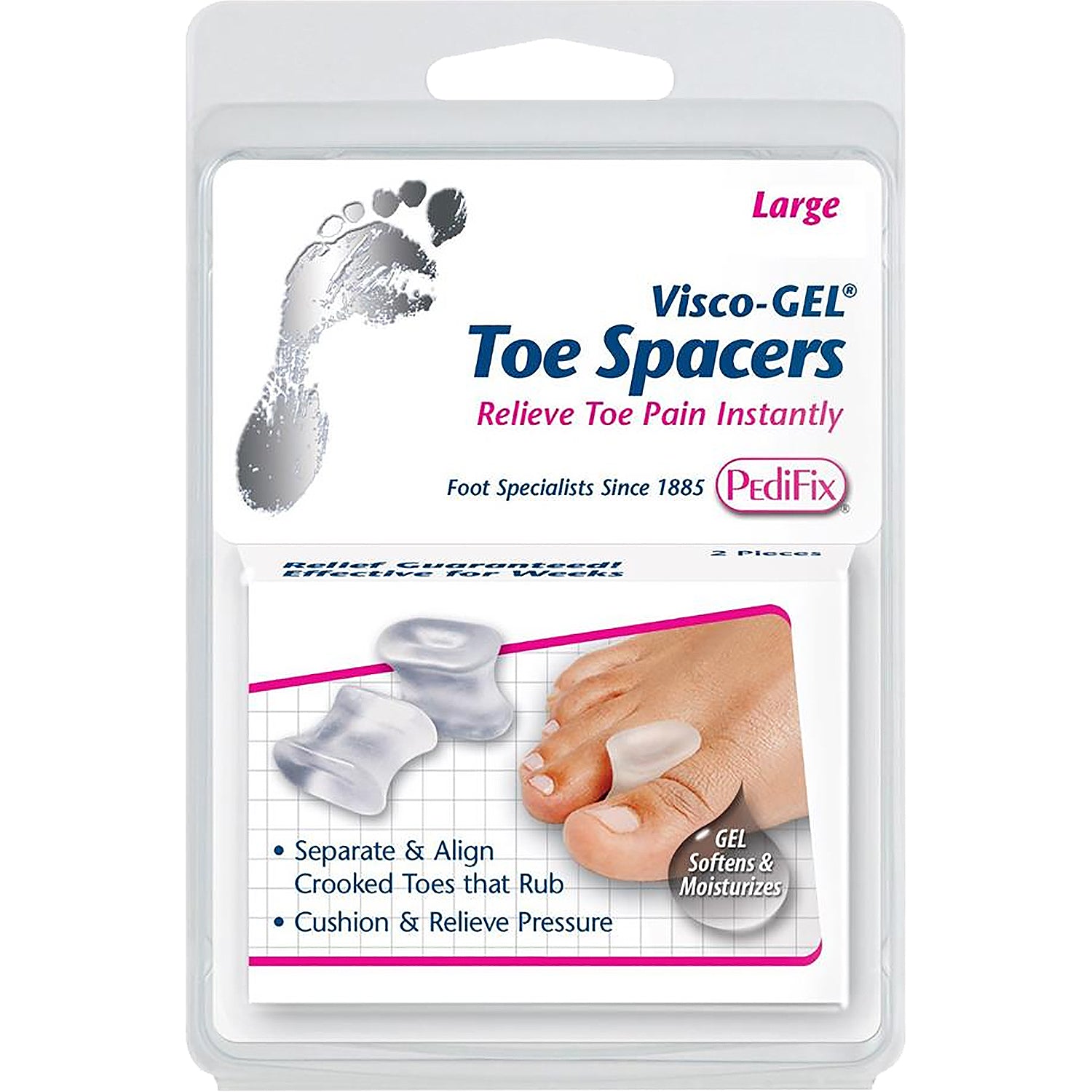 Unisex Pedifix Unisex PediFix Visco-GEL Toe Spacers 2 Pack