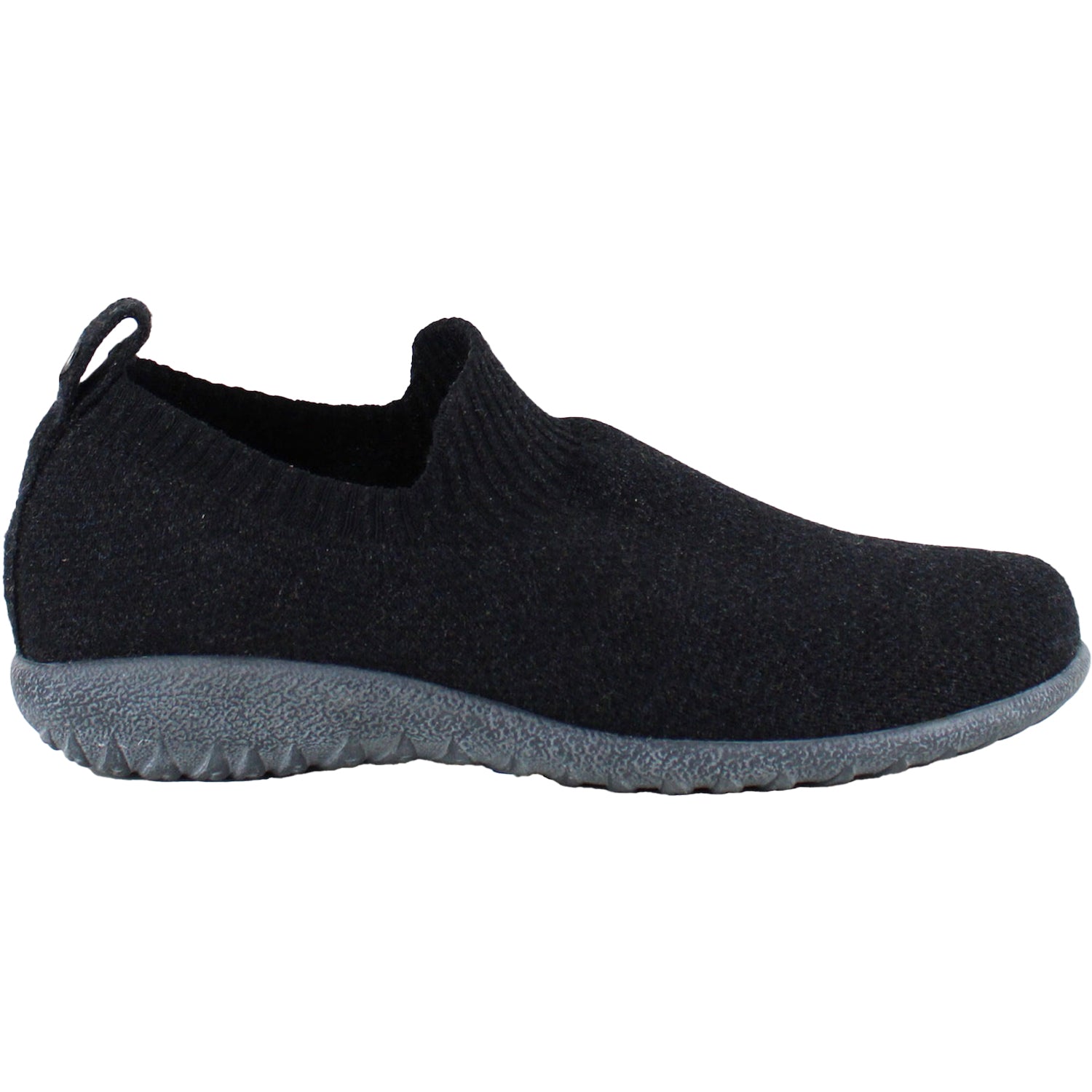 Womens Naot Women's Naot Nuku Black/Grey Knit Black/Grey