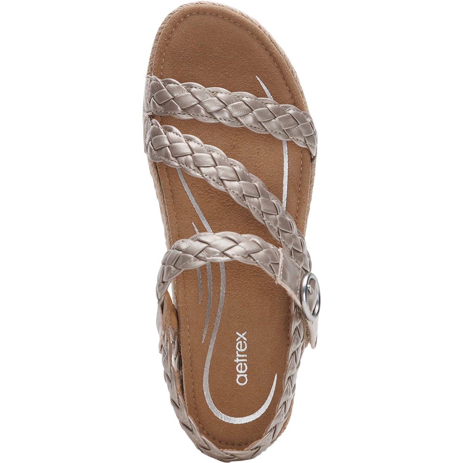 Womens Aetrex Women's Aetrex Julia Platinum Platinum