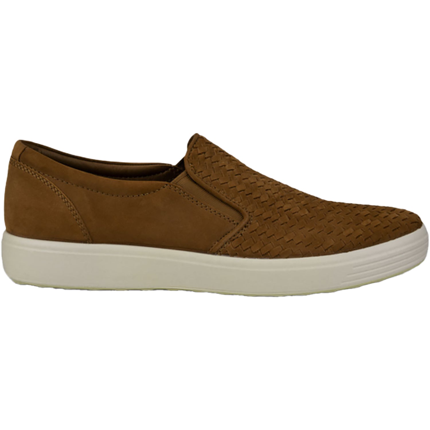 Mens Ecco Men's Ecco Soft 7 Slip-On Camel Cow Nubuck Camel Cow Nubuck