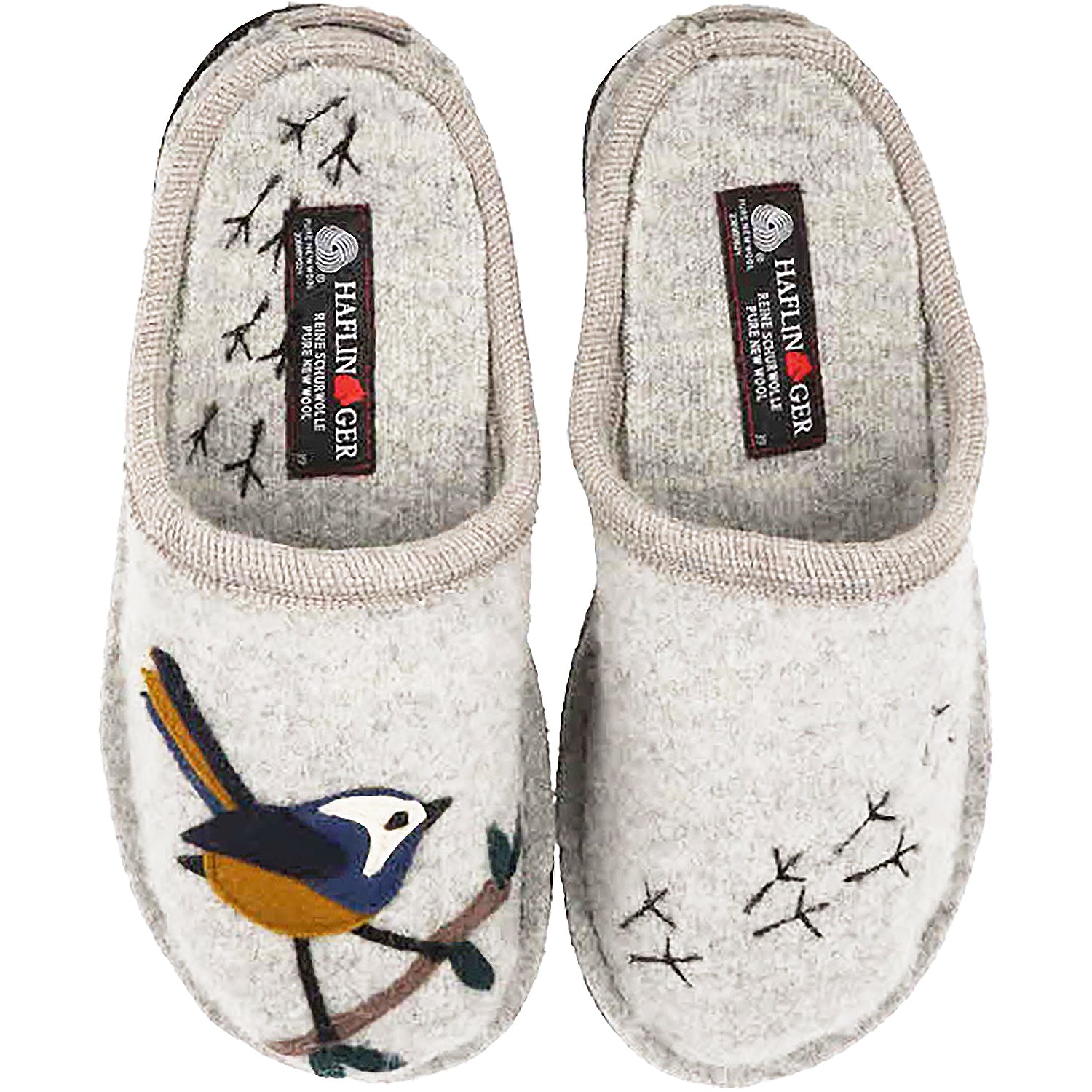 Womens Haflinger Women's Haflinger Songbird Silver Grey Wool Silver Grey Wool