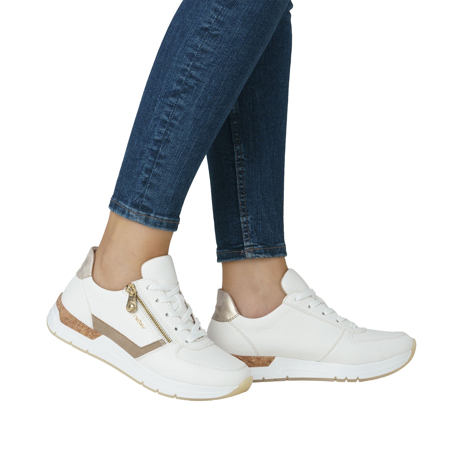 Womens Rieker Women's Rieker 58902-80 Weiss/Porzellan/Muschel Synthetic Weiss/Porzellan/Muschel Synthetic