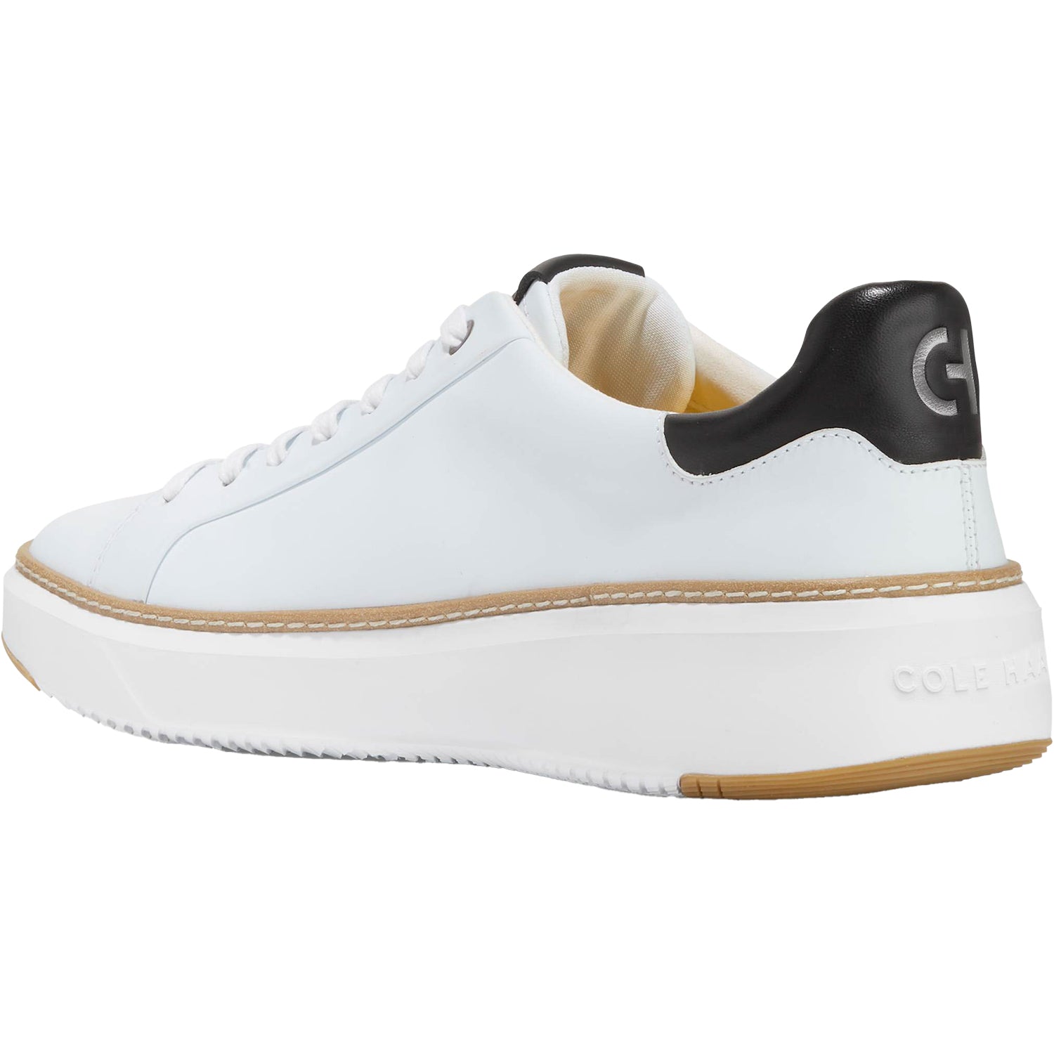 Mens Cole haan Men's Cole Haan GrandPro Topspin Sneaker Optic White Leather Optic White Leather