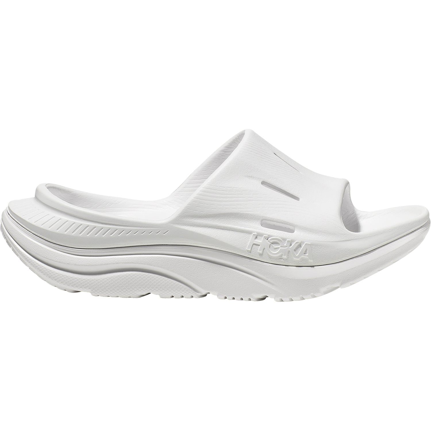 Unisex Hoka one one Unisex Hoka Ora Recovery Slide 3 White/White EVA White/White EVA