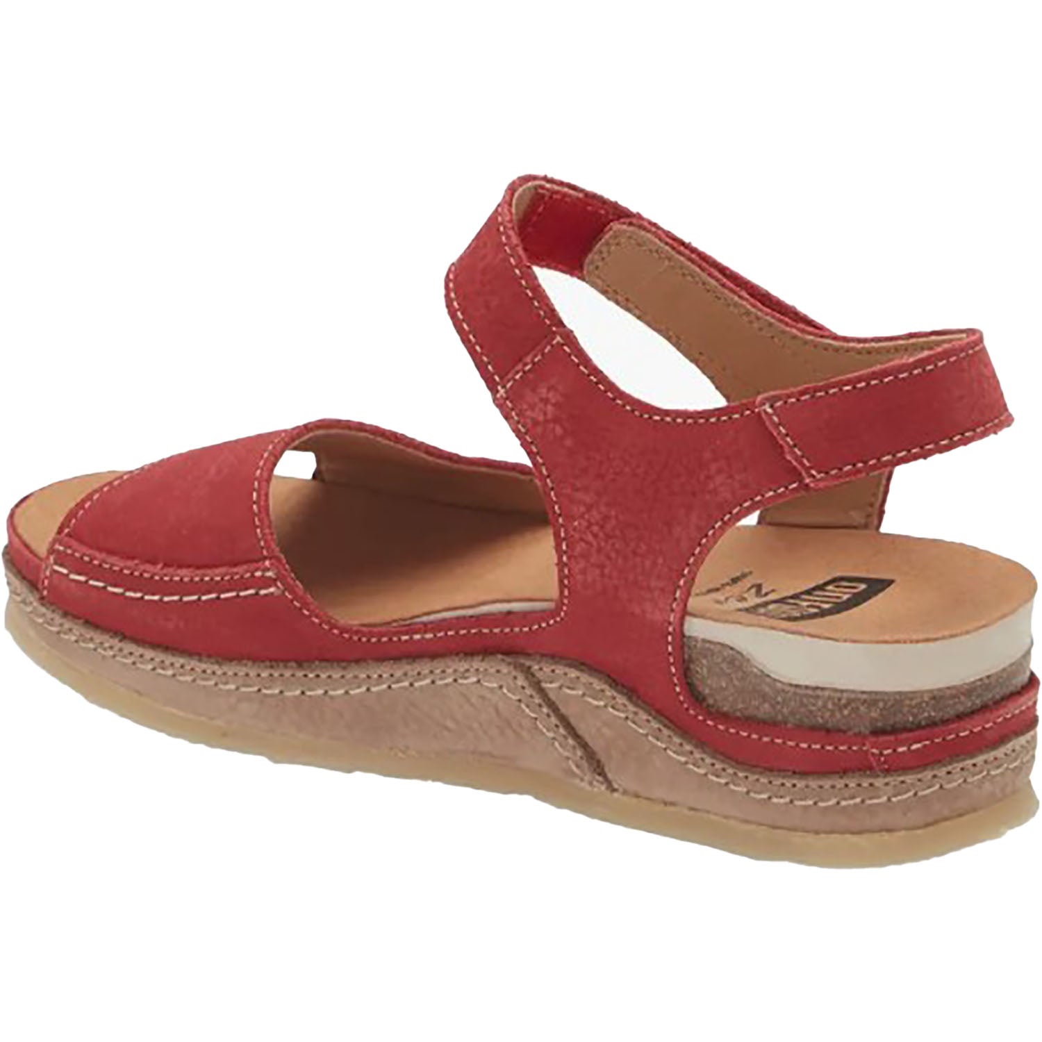 Womens On foot Women's On Foot 240 Vegas Rojo Red Pebble Suede Red