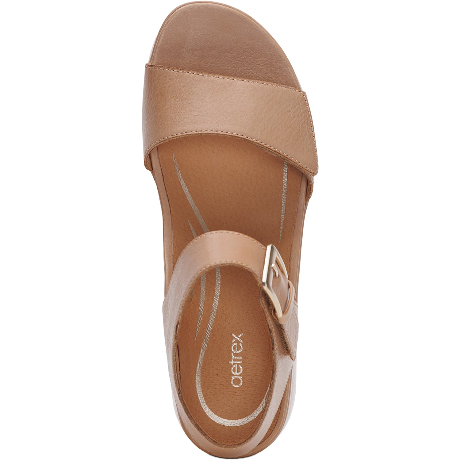 Womens Aetrex Women's Aetrex Ariel Sand Leather Sand