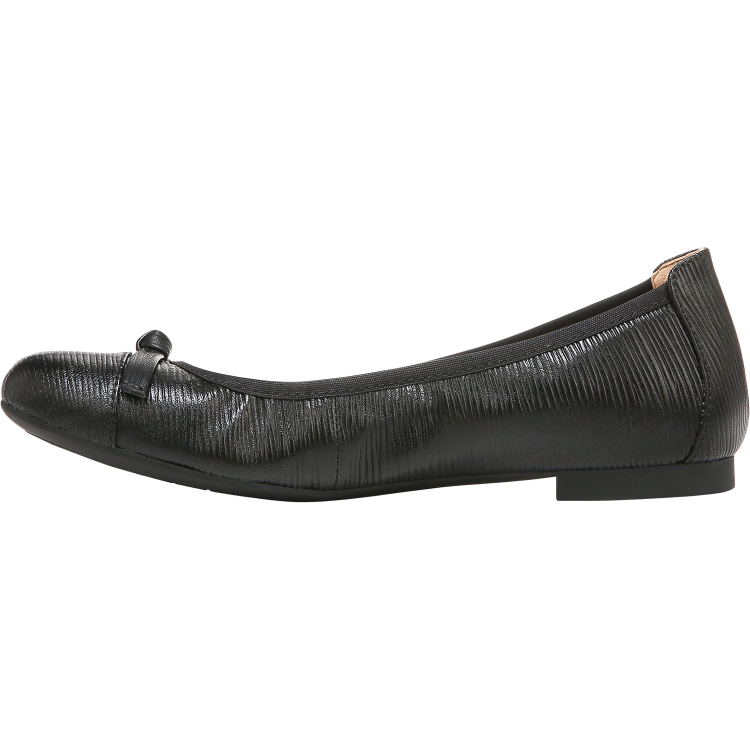 Womens Vionic Women's Vionic Amorie Black Wavy Leather Black Wavy Leather