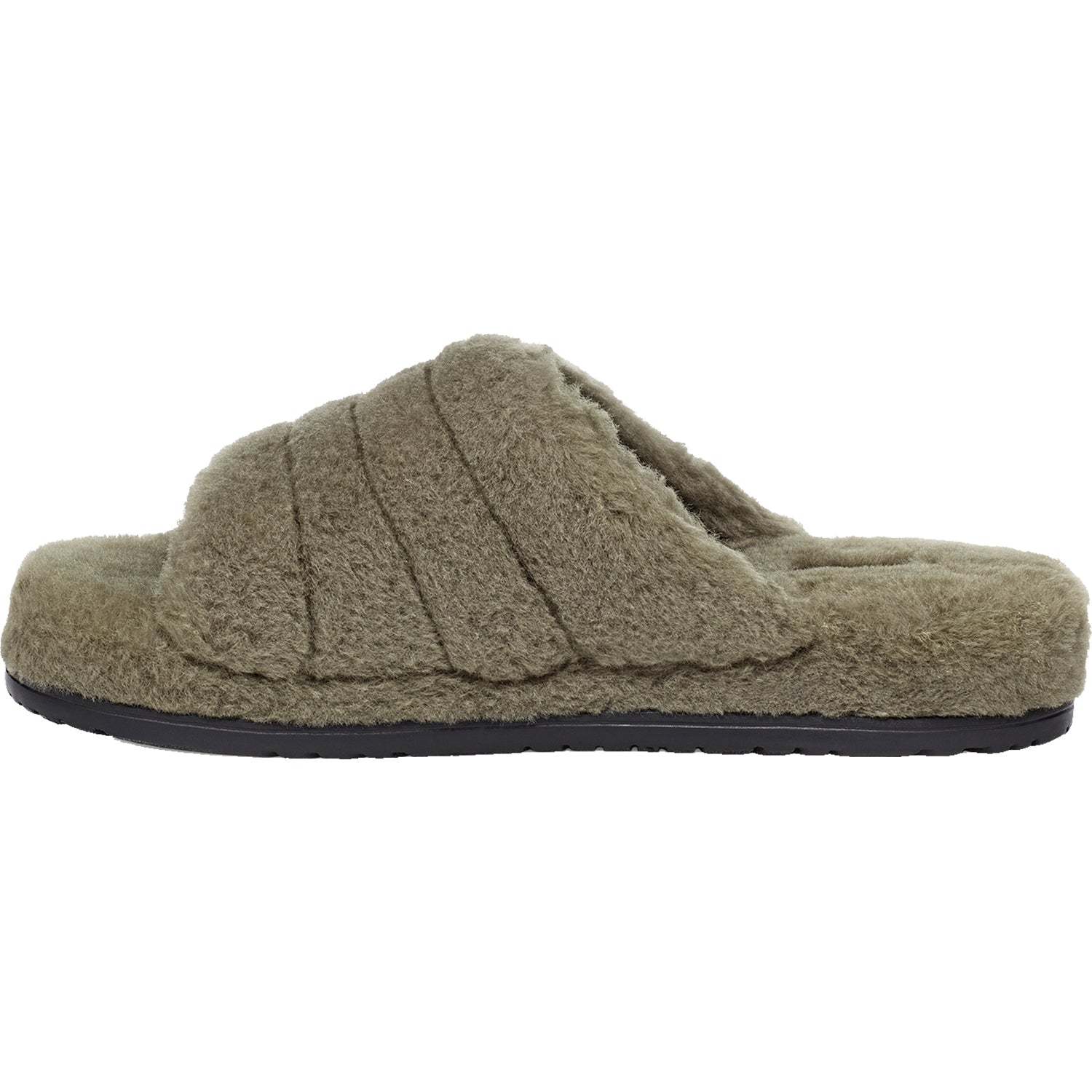 Mens Ugg Men's UGG Fluff You Burnt Olive Wool Burnt Olive Wool