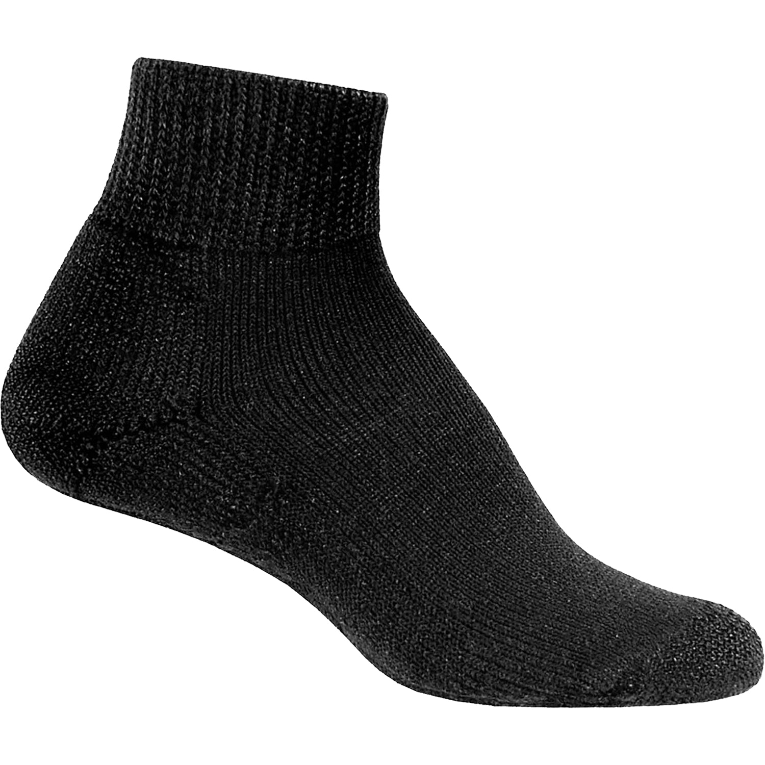 Unisex Thorlos Unisex Thorlo HPMM Diabetic Moderate Cushion Ankle Socks Black Black