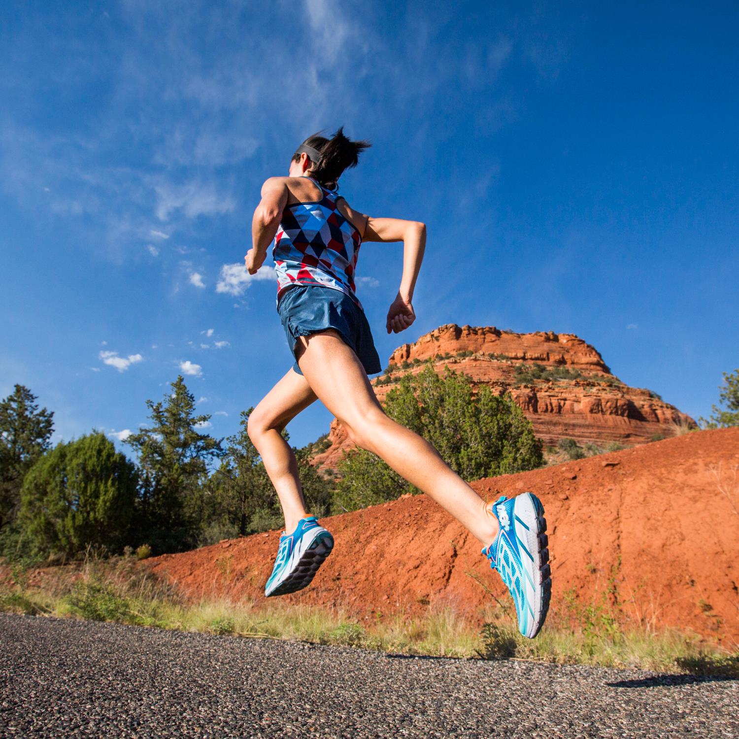 Womens Hoka one one Women's Hoka One One Clifton 3 Blue Jewel/Neon Coral Mesh Blue Jewel/Neon Coral Mesh
