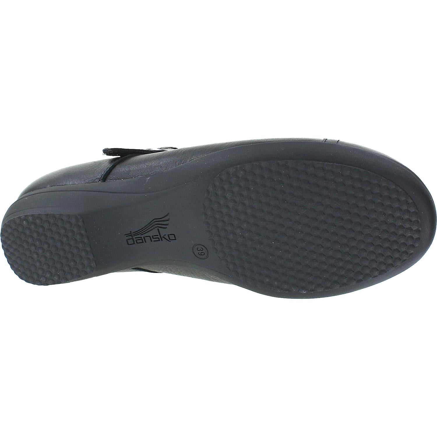 Womens Dansko Women's Dansko Fawna Black Milled Nappa Leather Black Milled Nappa Leather
