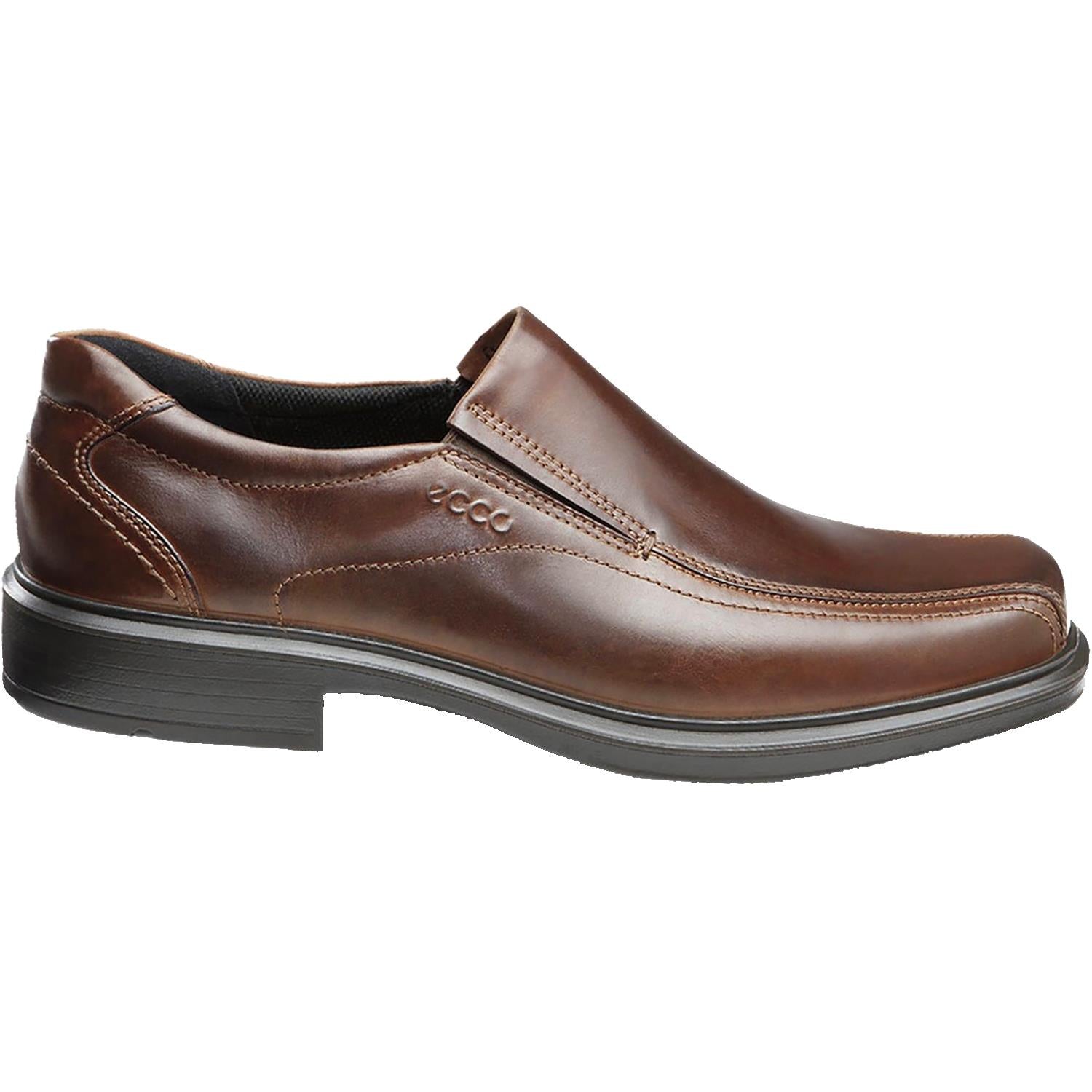 Mens Ecco Men's Ecco Helsinki Bike Toe Slip-On Cocoa Brown Leather Cocoa Brown Leather