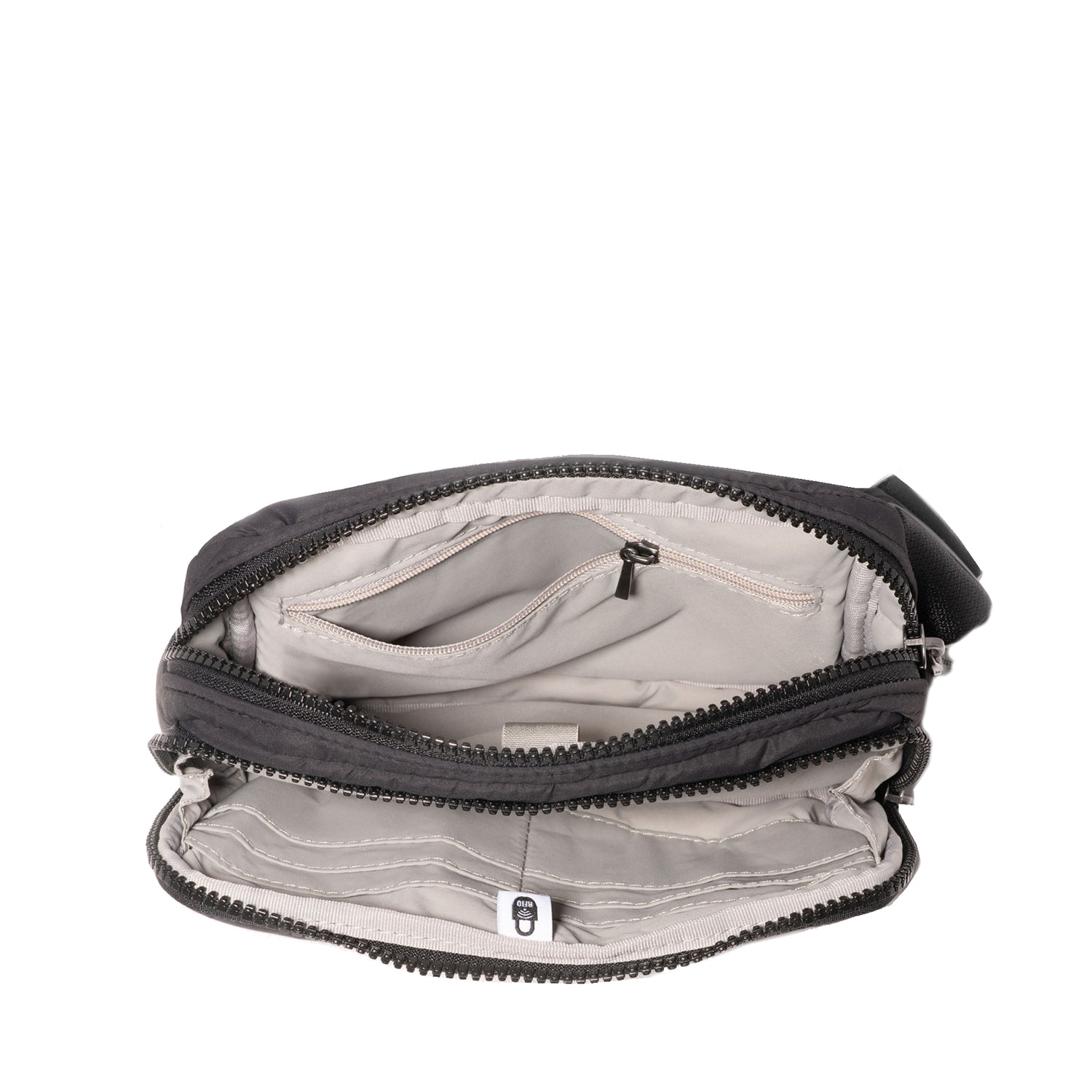 Womens Baggallini Baggallini Modern Belt Bag Sling Black Puff Black Puff