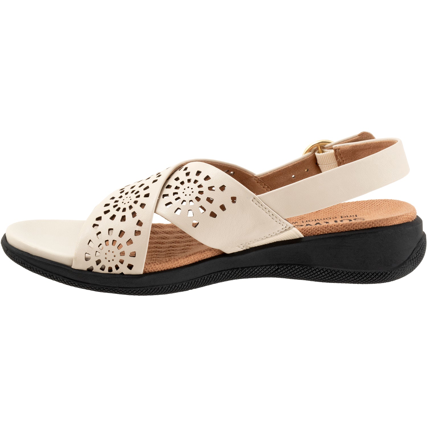 Womens Soft walk Women's Soft Walk Tillman Sling Perf Bone Leather Bone Leather