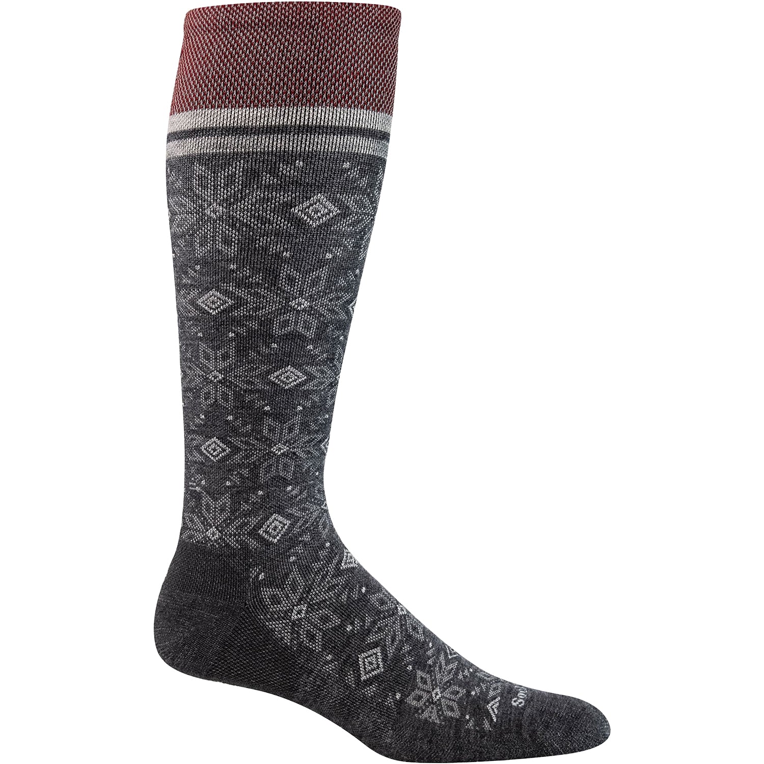 Womens Sockwell Women's Sockwell Winterland Knee High Socks 15-20 mmHg Charcoal Charcoal