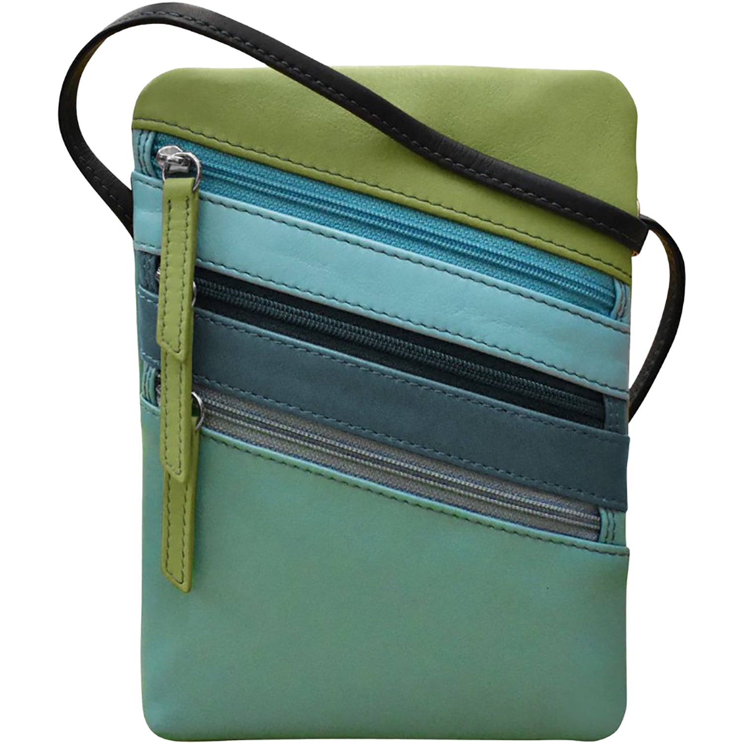 Ili new york ili New York Small Triple Zip Crossbody Serenity Multi Serenity Multi