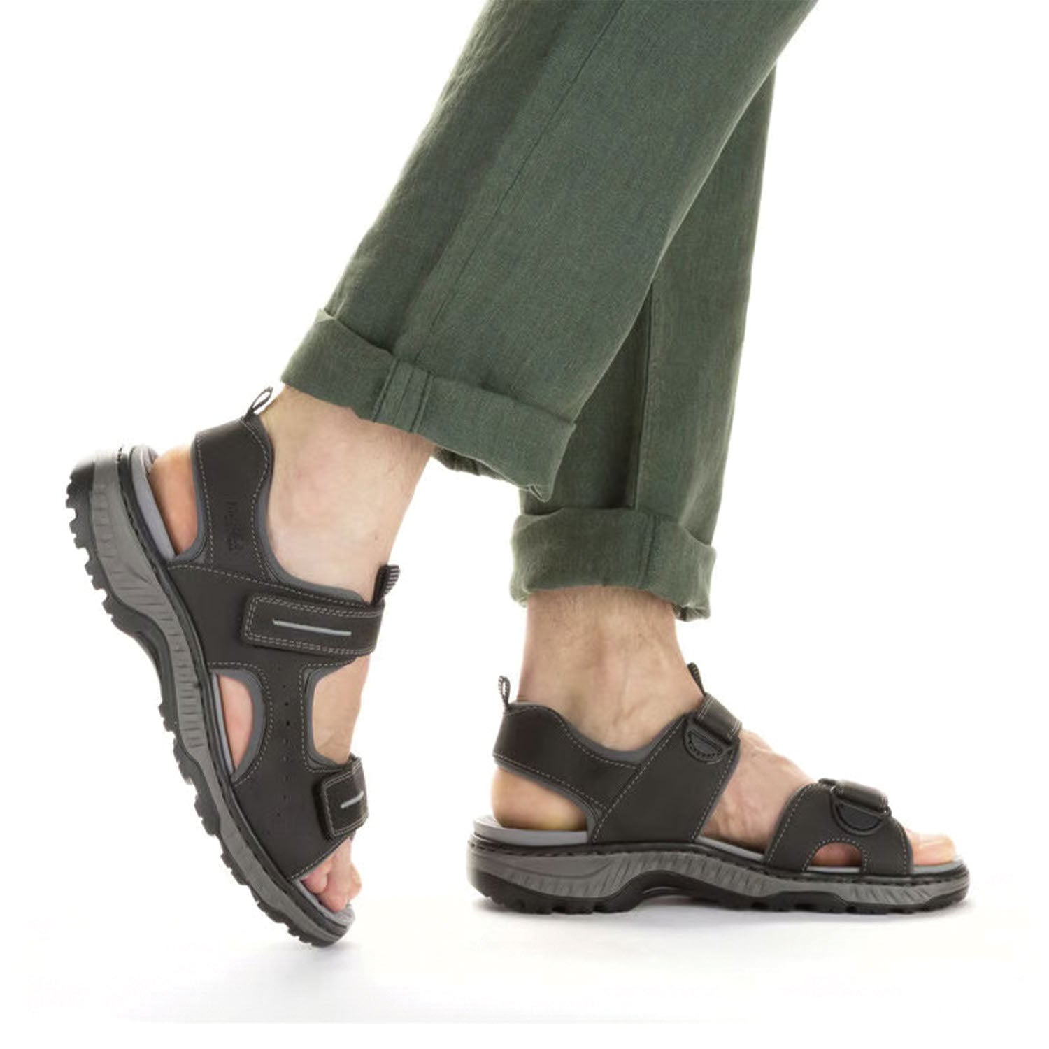 Mens Rieker Men's Rieker 21861-00 CLEMENS 61 Schwarz/Blei Synthetic Schwarz/Blei Synthetic