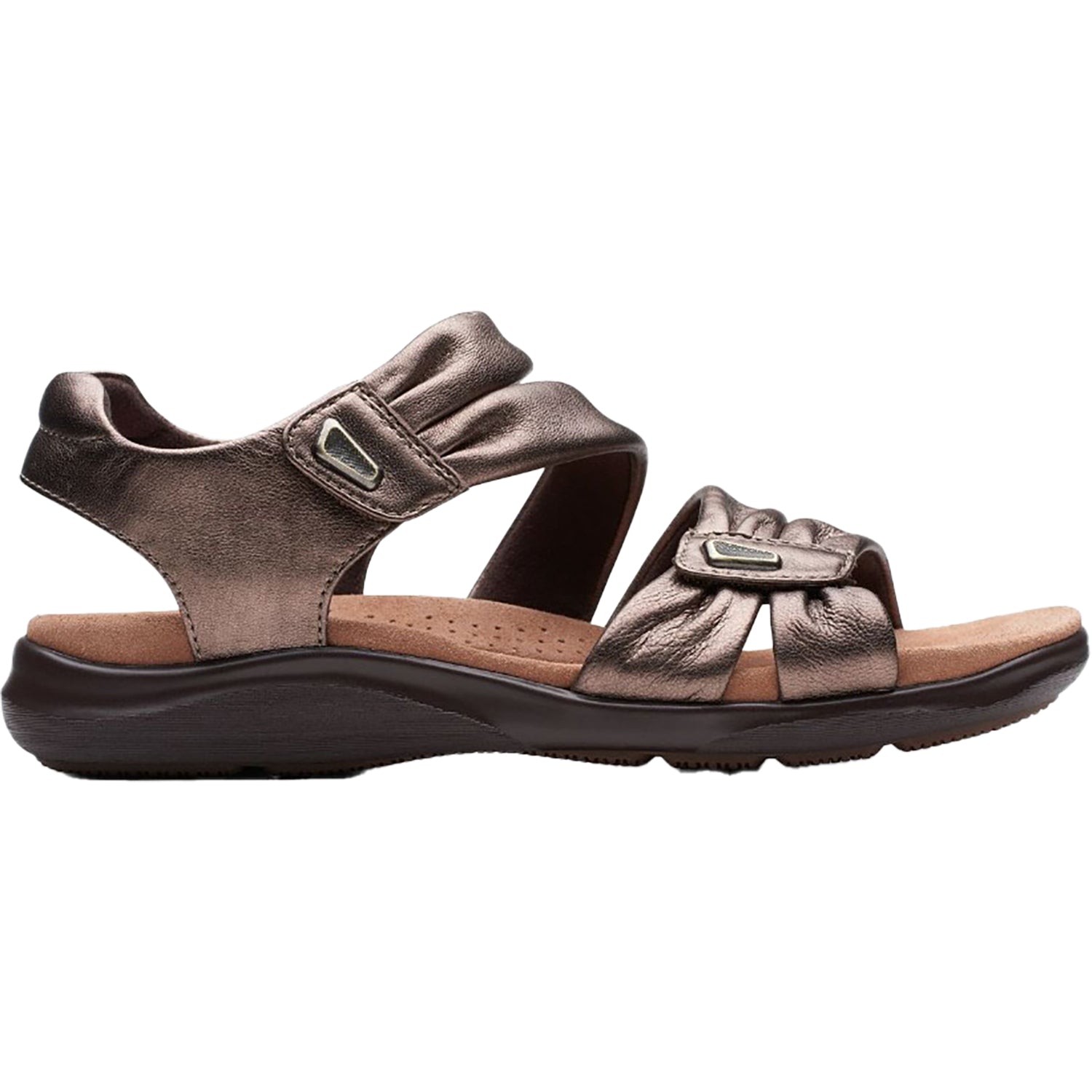 Womens Clarks Women's Clarks Kitly Ave Bronze Leather Bronze Leather