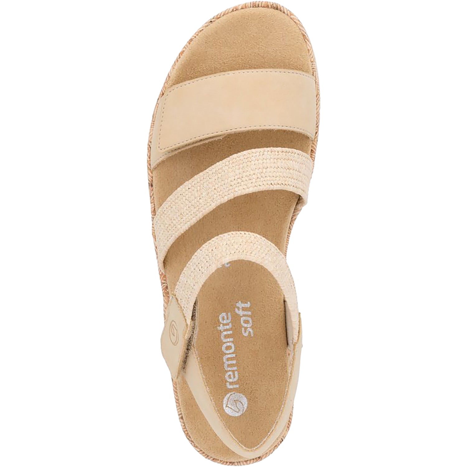 Womens Remonte Women's Remonte R6861-20 Tan Woven Stretch Tan Woven Stretch
