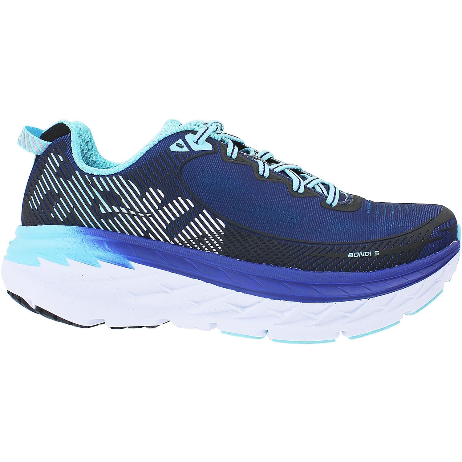 Womens Hoka one one Women's Hoka One One Bondi 5 Medieval Blue/Blue Radiance Mesh Medieval Blue/Blue Radiance Mesh