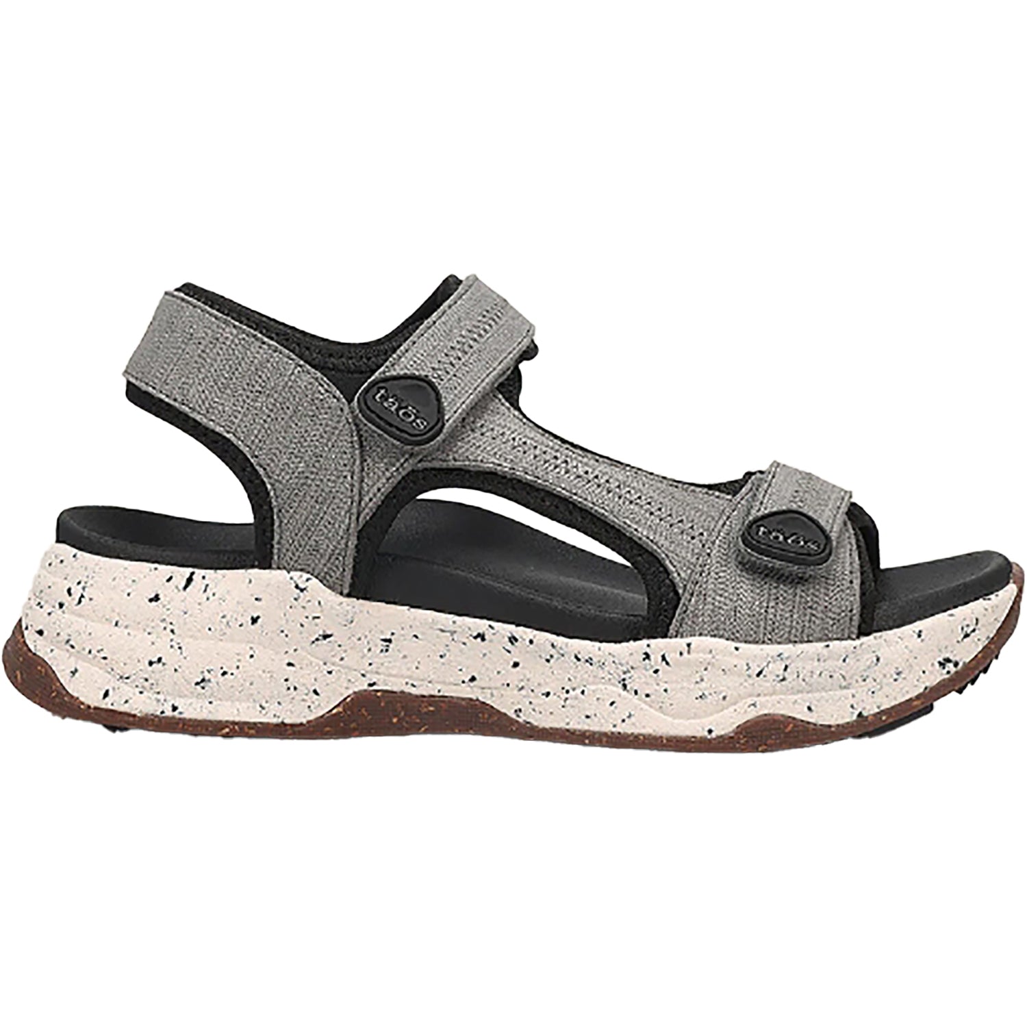 Womens Taos Women's Taos Super Slide Grey Emboss Nubuck Grey Emboss