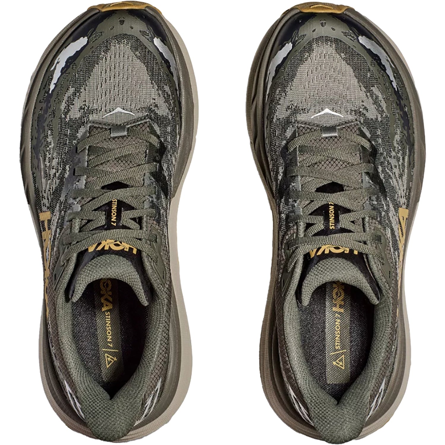 Mens Hoka one one Men's Hoka Stinson ATR 7 Olive Haze/Forest Cover Mesh Olive Haze/Forest Cover