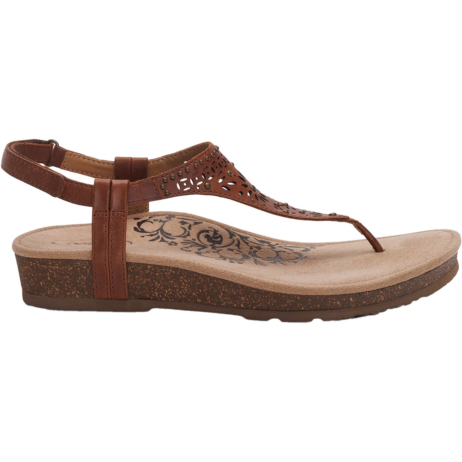 Womens Aetrex Women's Aetrex Evelyn Walnut Leather Walnut Leather