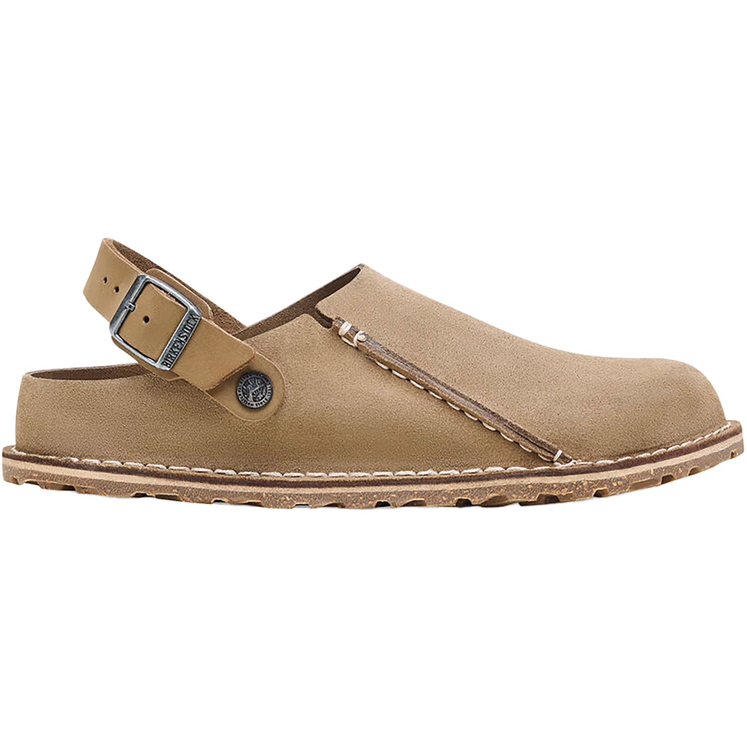 Mens Birkenstock Men's Birkenstock Lutry Gray Taupe Suede Gray Taupe Suede