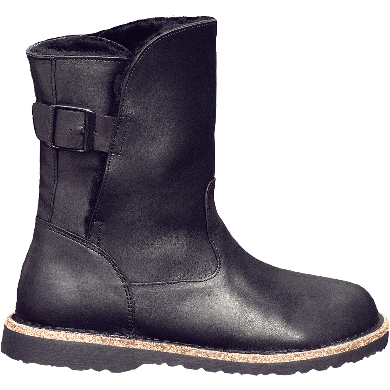 Womens Birkenstock Women's Birkenstock Uppsala Black Leather Black Leather
