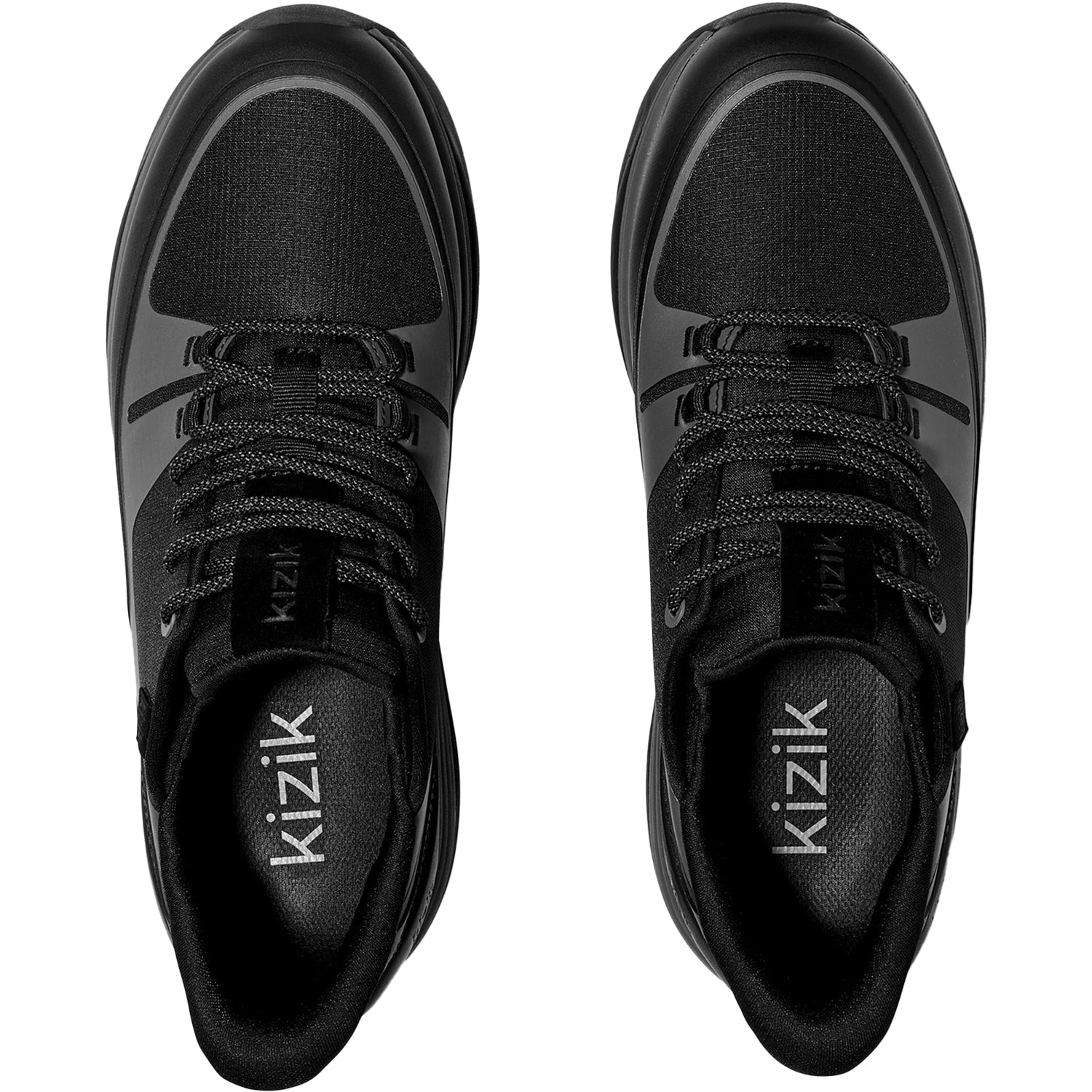 Mens Kizik Men's Kizik London AT Black/Poppyseed Synthetic Black/Poppyseed
