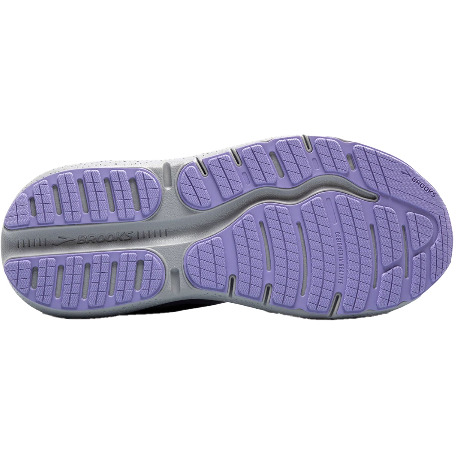 Womens Brooks Women's Brooks Ghost Max 2 Ebony/Sweet Lavender/Alloy Mesh Ebony/Sweet Lavender/Alloy